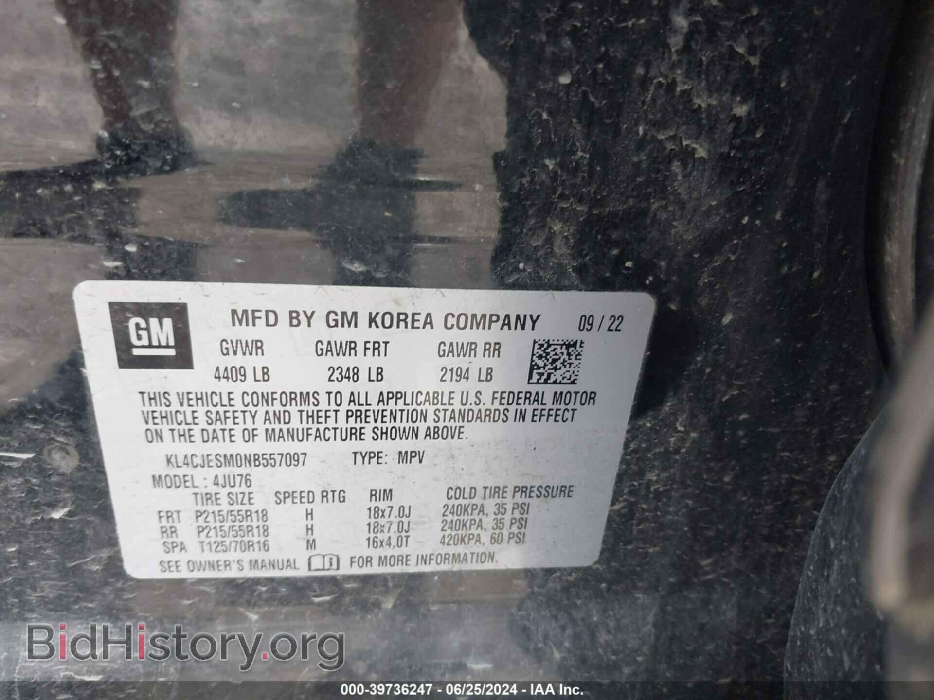 2022 BUICK ENCORE - VIN: KL4CJESM0NB557097 - Photo 9