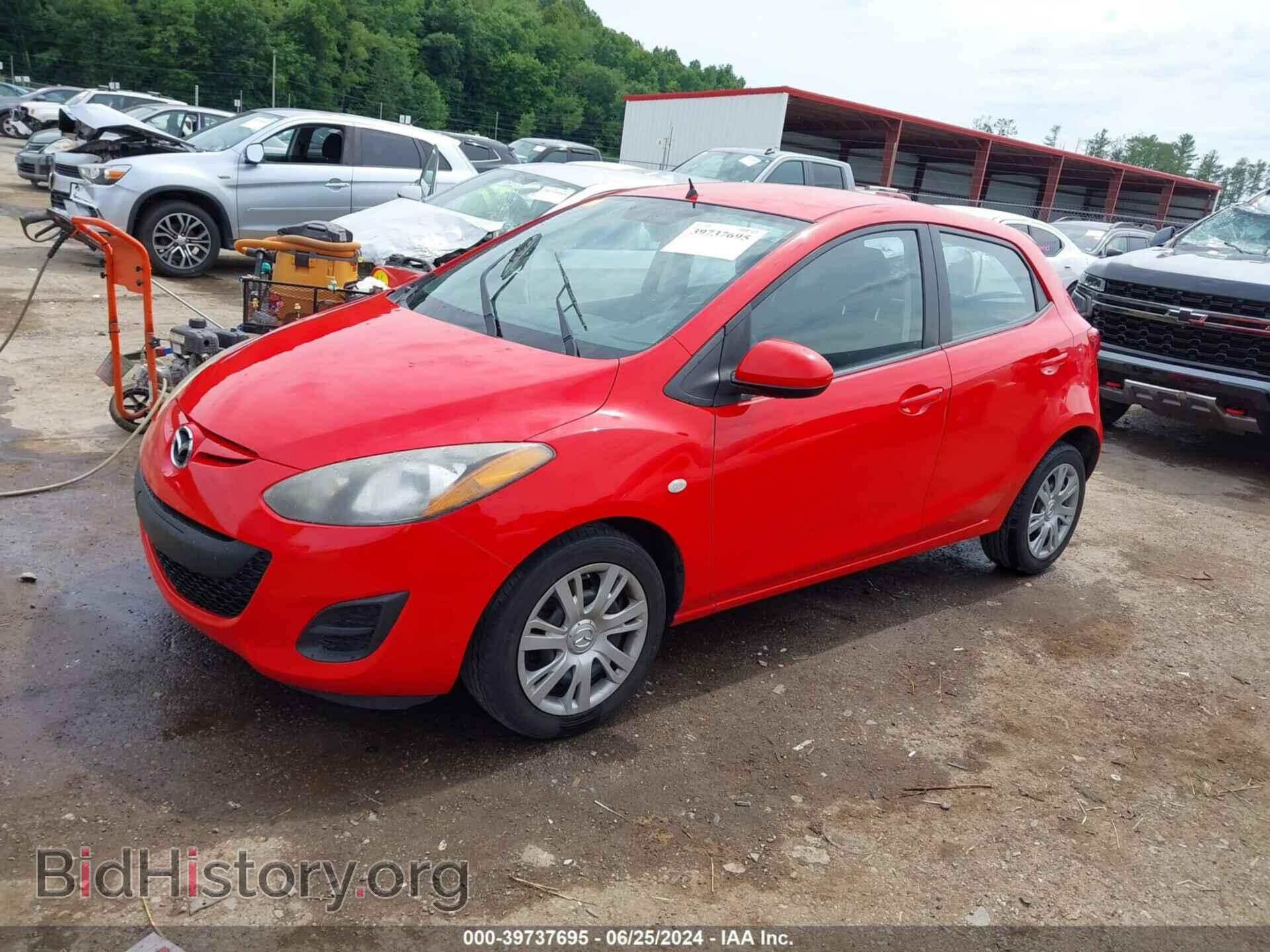 2014 MAZDA MAZDA2 - VIN: JM1DE1KY2E0174459 - Фото 2