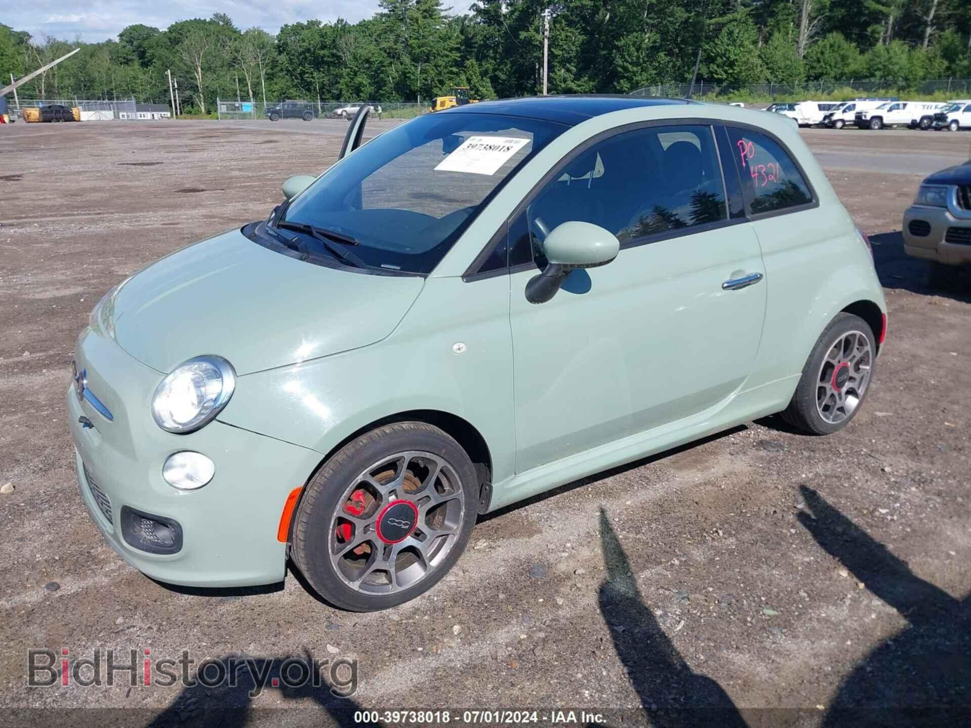 2013 FIAT 500 - VIN: 3C3CFFBR6DT745231 - Фото 2