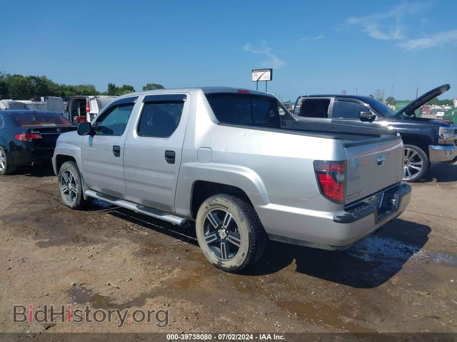 2014 HONDA RIDGELINE - VIN: 5FPYK1F71EB005148 - Фото 3