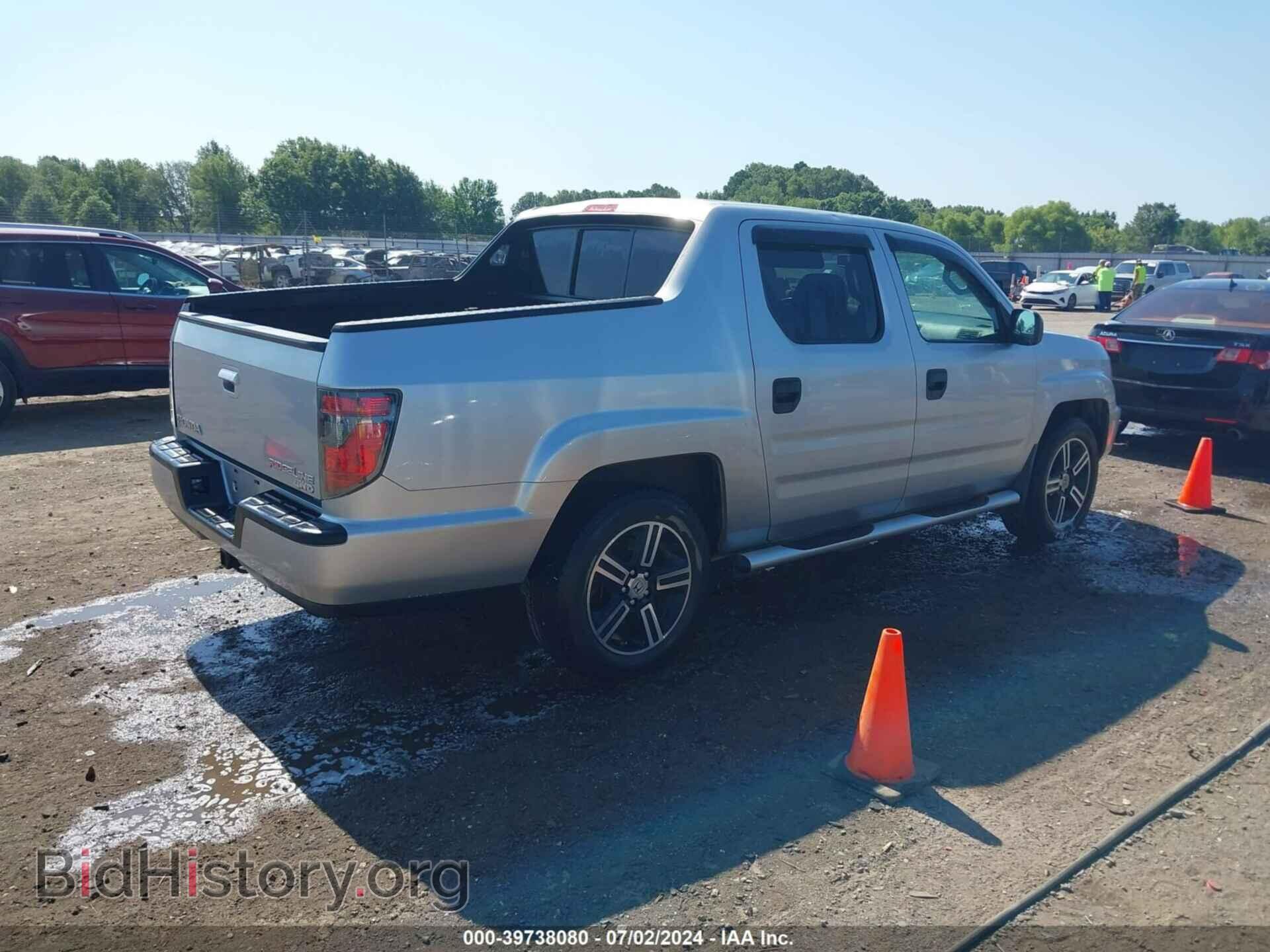 2014 HONDA RIDGELINE - VIN: 5FPYK1F71EB005148 - Фото 4