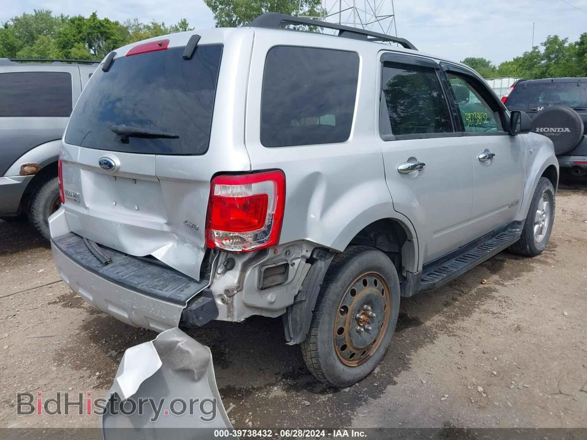 2008 FORD ESCAPE - VIN: 1FMCU93158KC68337 - Фото 4