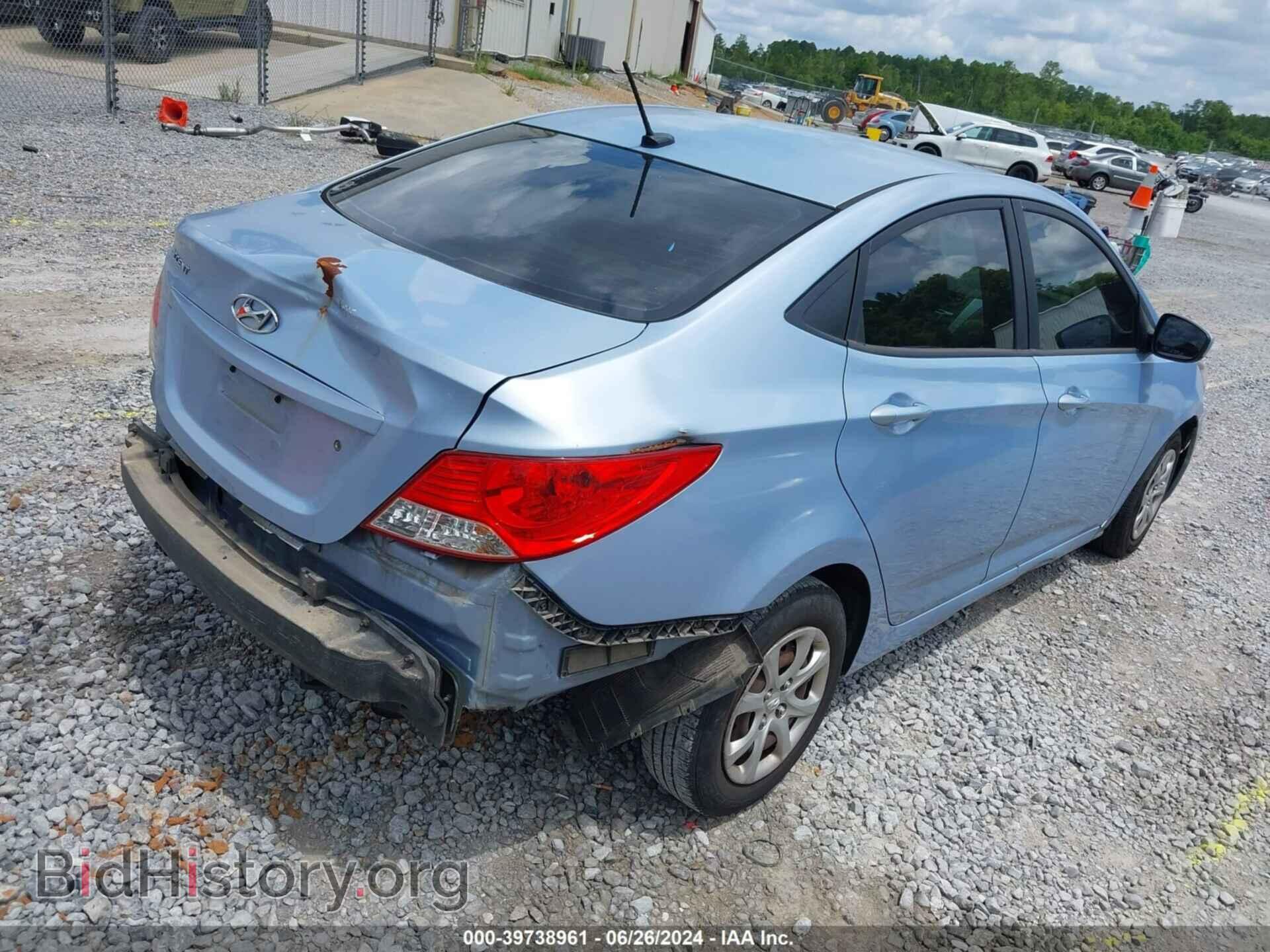 2012 HYUNDAI ACCENT - VIN: KMHCT4AE4CU131494 - Фото 4