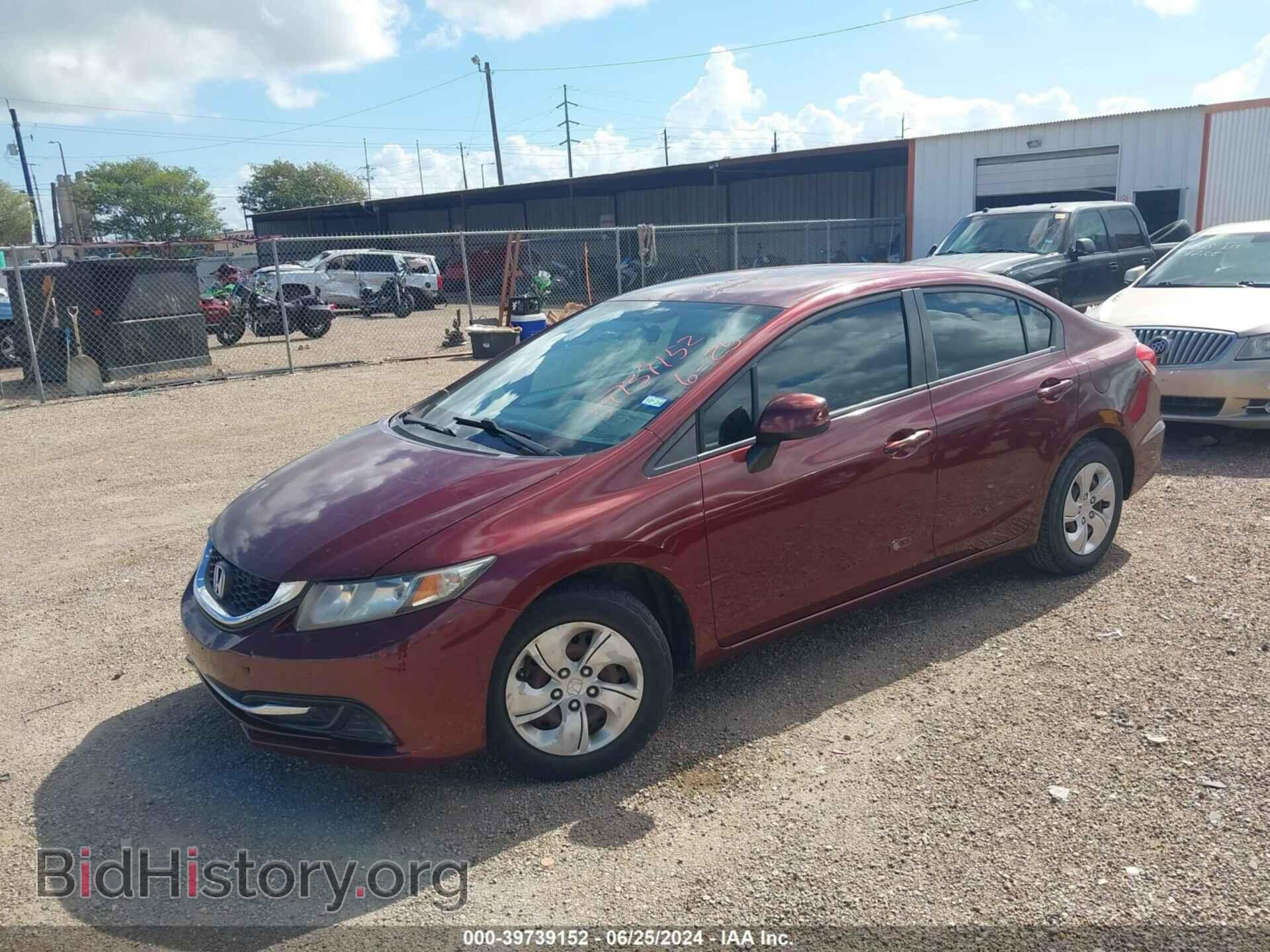 2013 HONDA CIVIC - VIN: 2HGFB2F59DH588356 - Фото 2