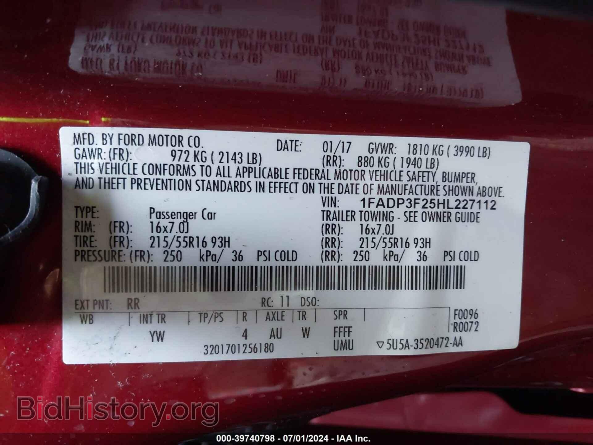 2017 FORD FOCUS - VIN: 1FADP3F25HL227112 - Photo 9