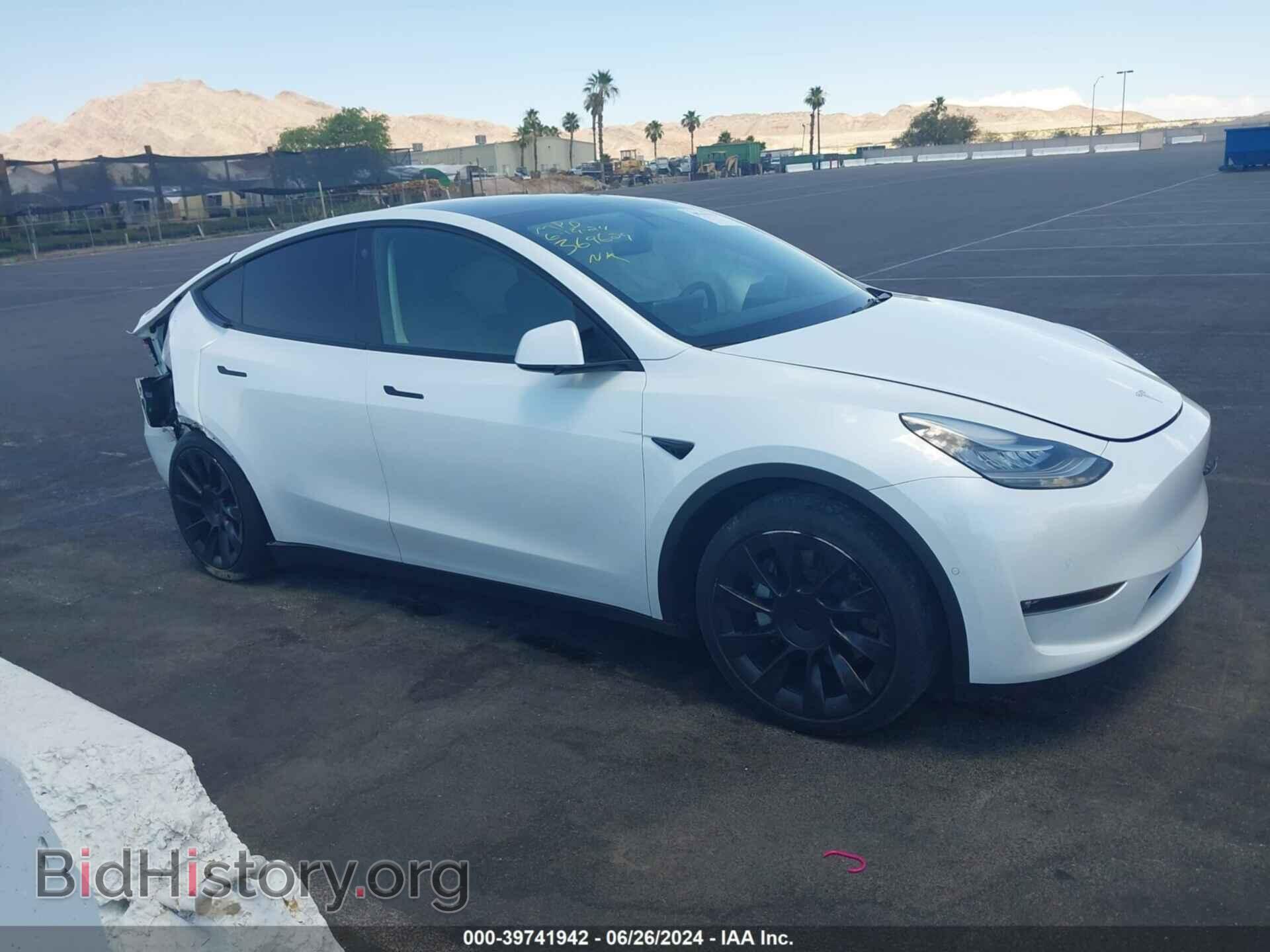 Photo 5YJYGDEEXMF186521 - TESLA MODEL Y 2021