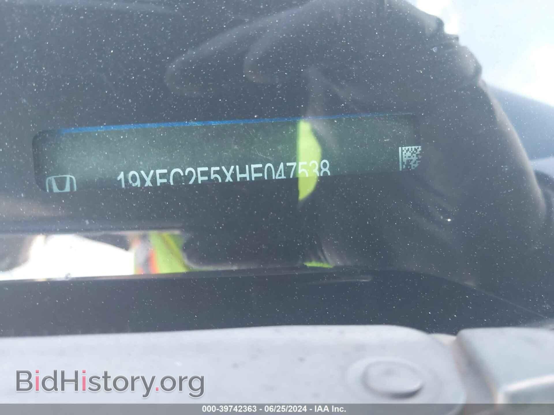 2017 HONDA CIVIC - VIN: 19XFC2F5XHE047538 - Фото 9