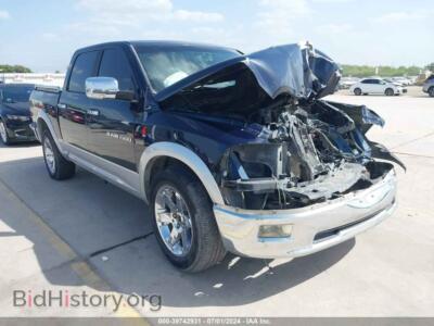 2012 RAM 1500 Laramie, blue — VIN 1C6RD6NT6CS207820, IAAI