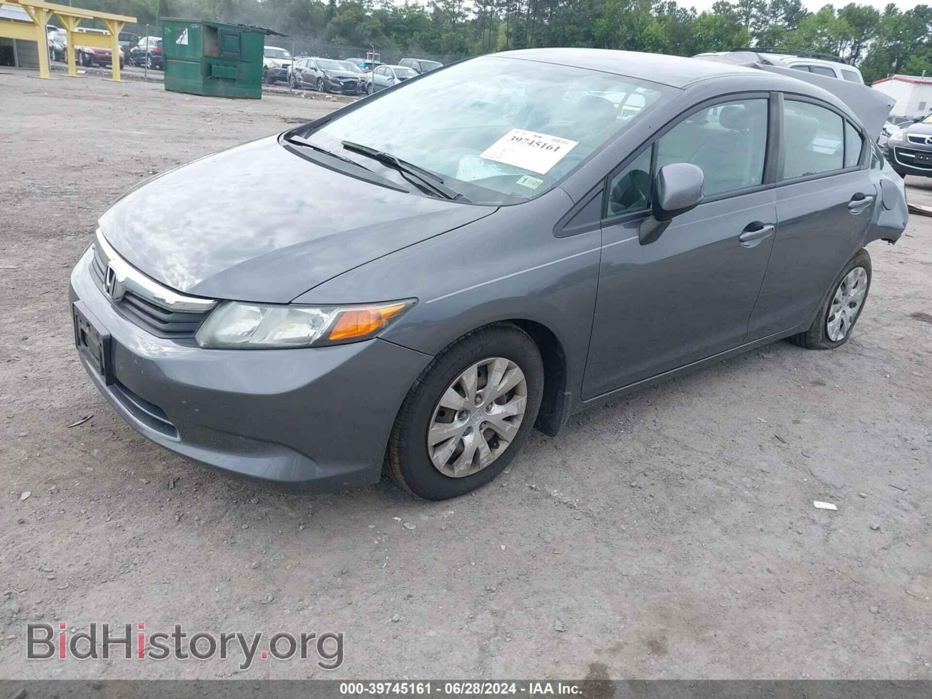2012 HONDA CIVIC - VIN: 2HGFB2F56CH599667 - Фото 2