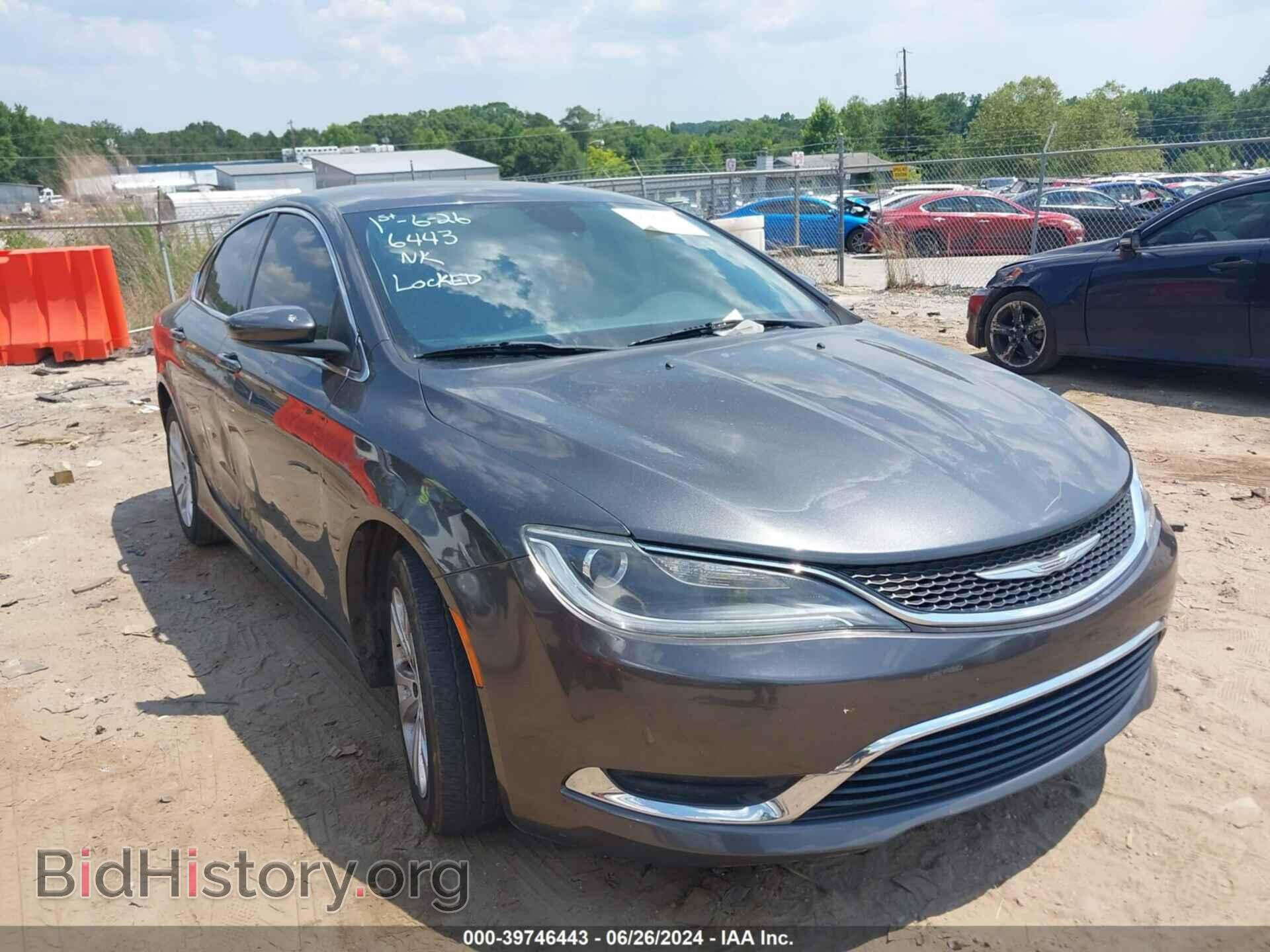 Фотография 1C3CCCAB7FN691162 - CHRYSLER 200 2015