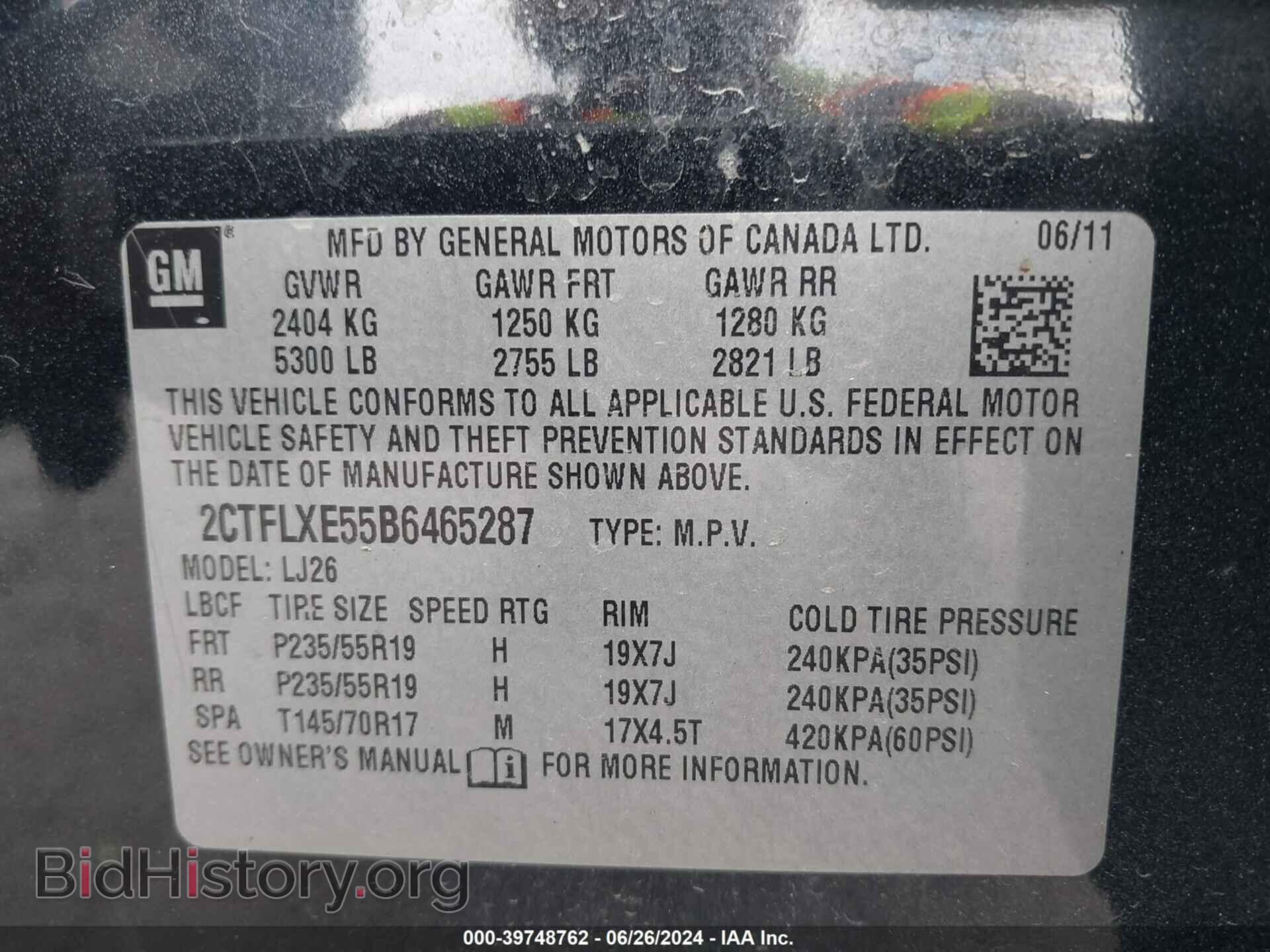 2011 GMC TERRAIN - VIN: 2CTFLXE55B6465287 - Фото 9