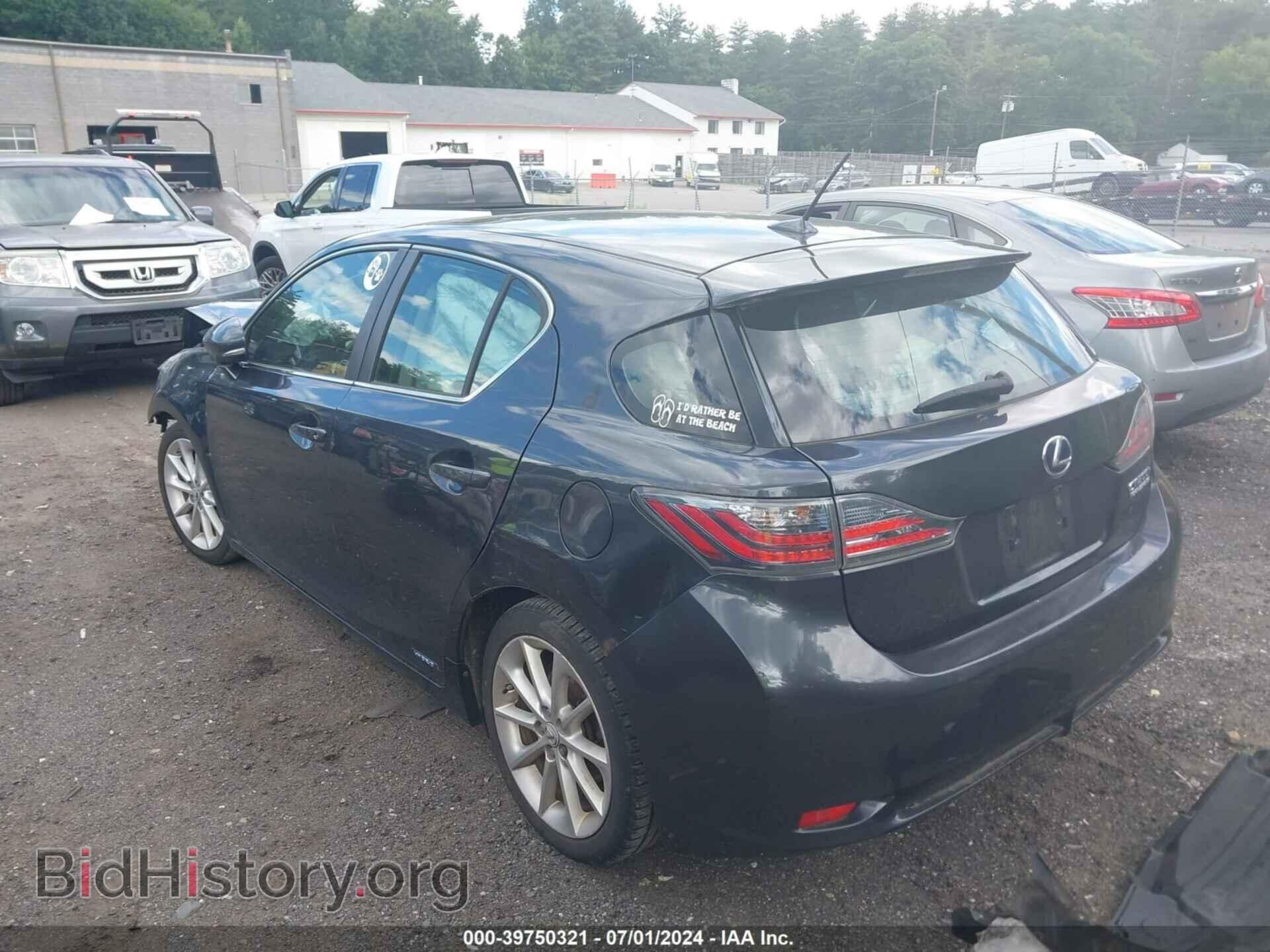 2011 LEXUS CT 200H - VIN: JTHKD5BH2B2004344 - Фото 3