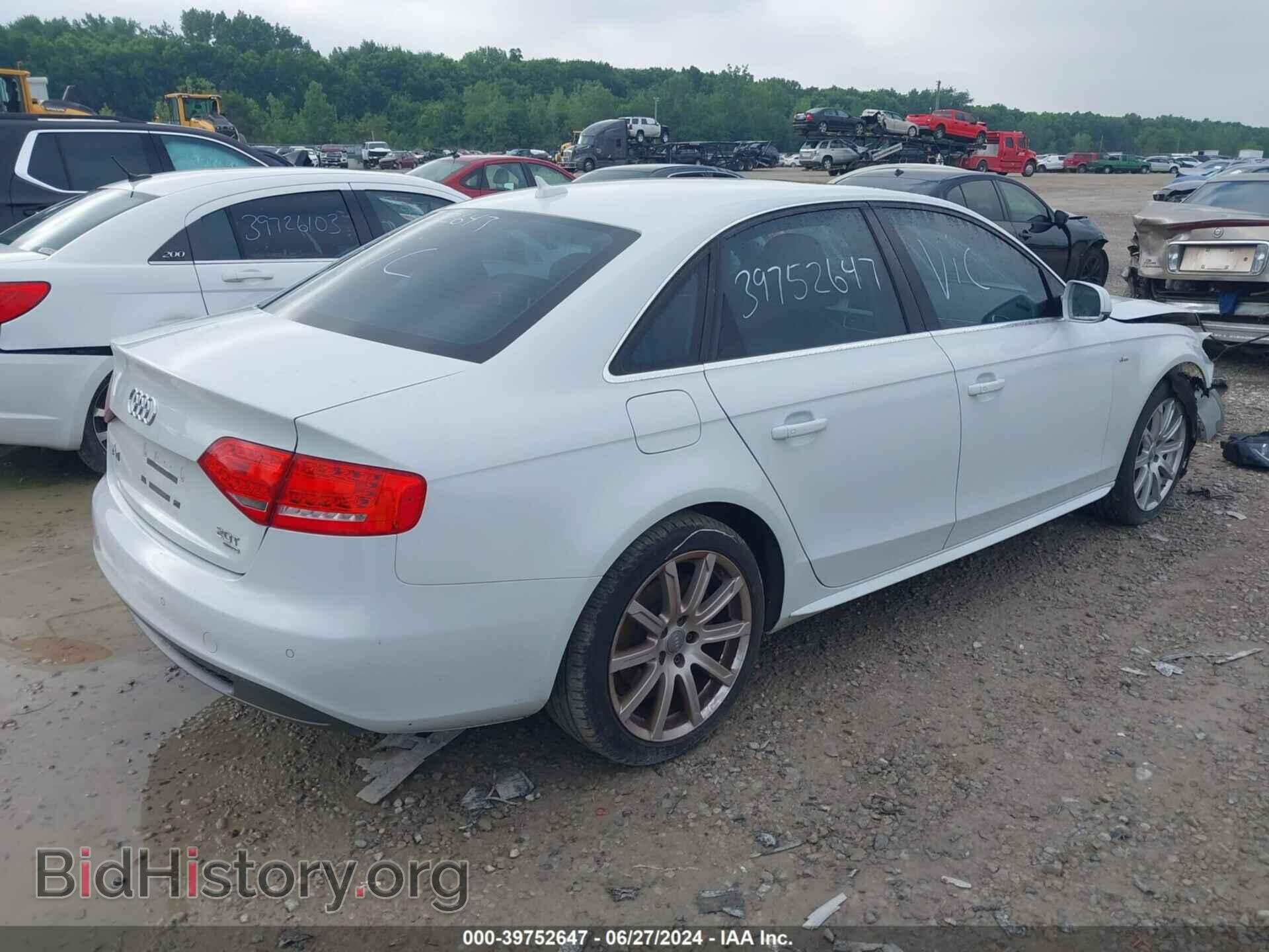 2012 AUDI A4 - VIN: WAUFFAFL8CA120396 - Фото 4
