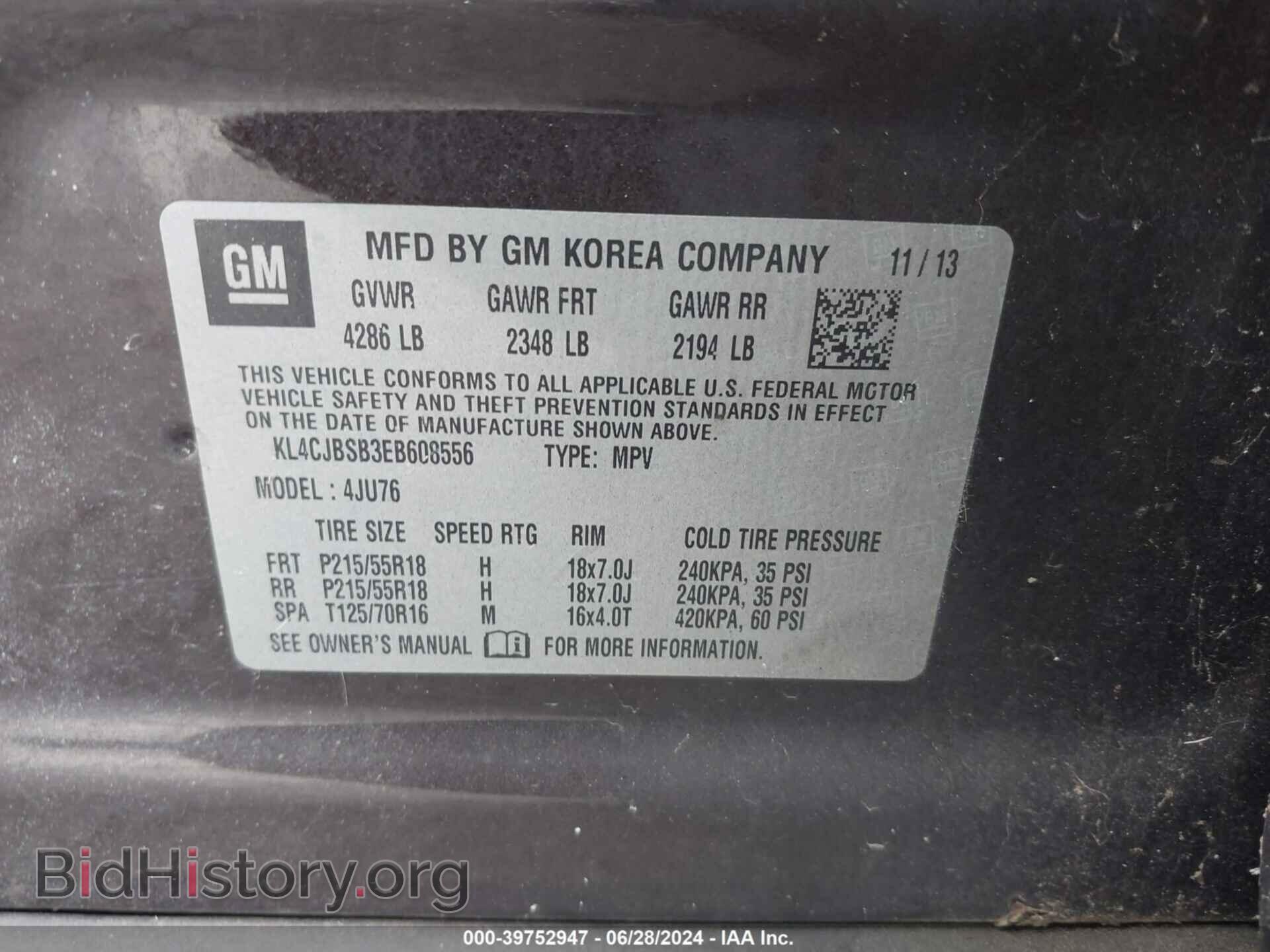 2014 BUICK ENCORE - VIN: KL4CJBSB3EB608556 - Photo 9