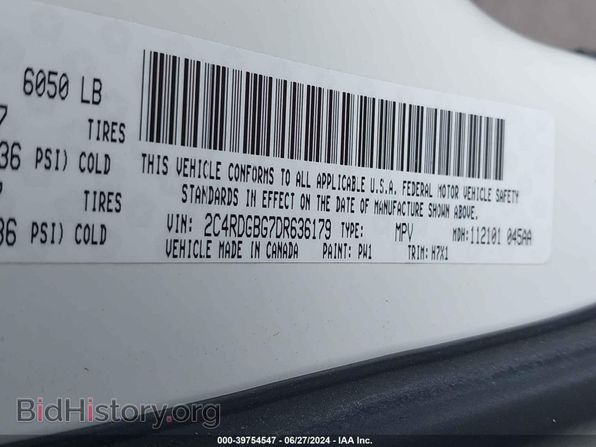 2013 DODGE GRAND CARAVAN - VIN: 2C4RDGBG7DR636179 - Фото 9
