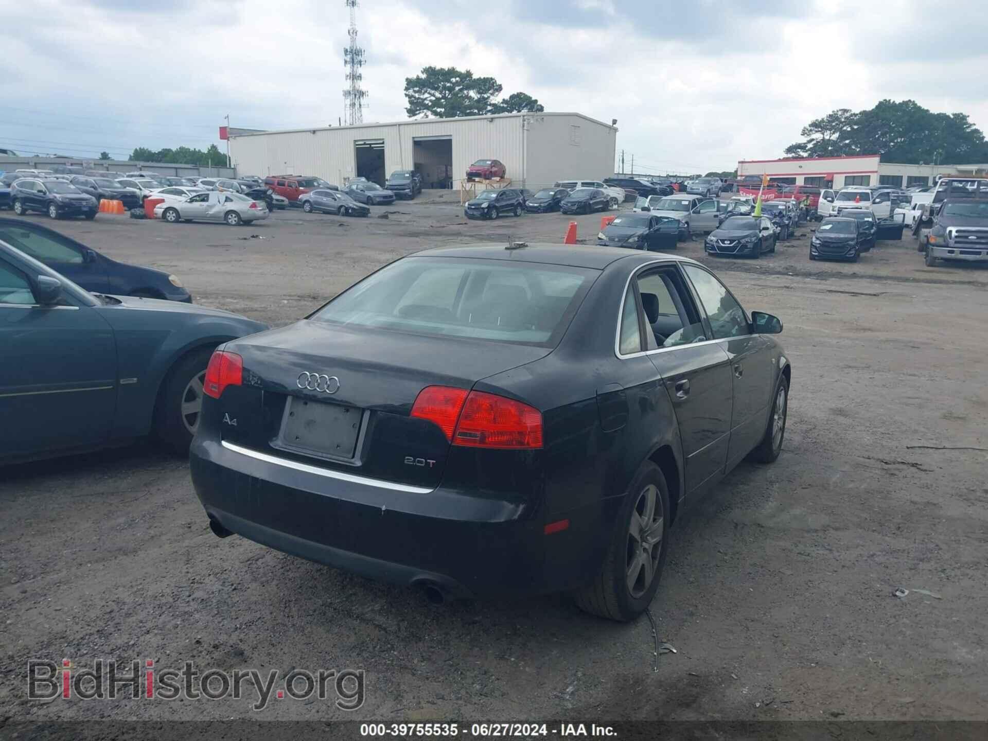 2006 AUDI A4 - VIN: WAUAF78E96A209474 - Фото 4