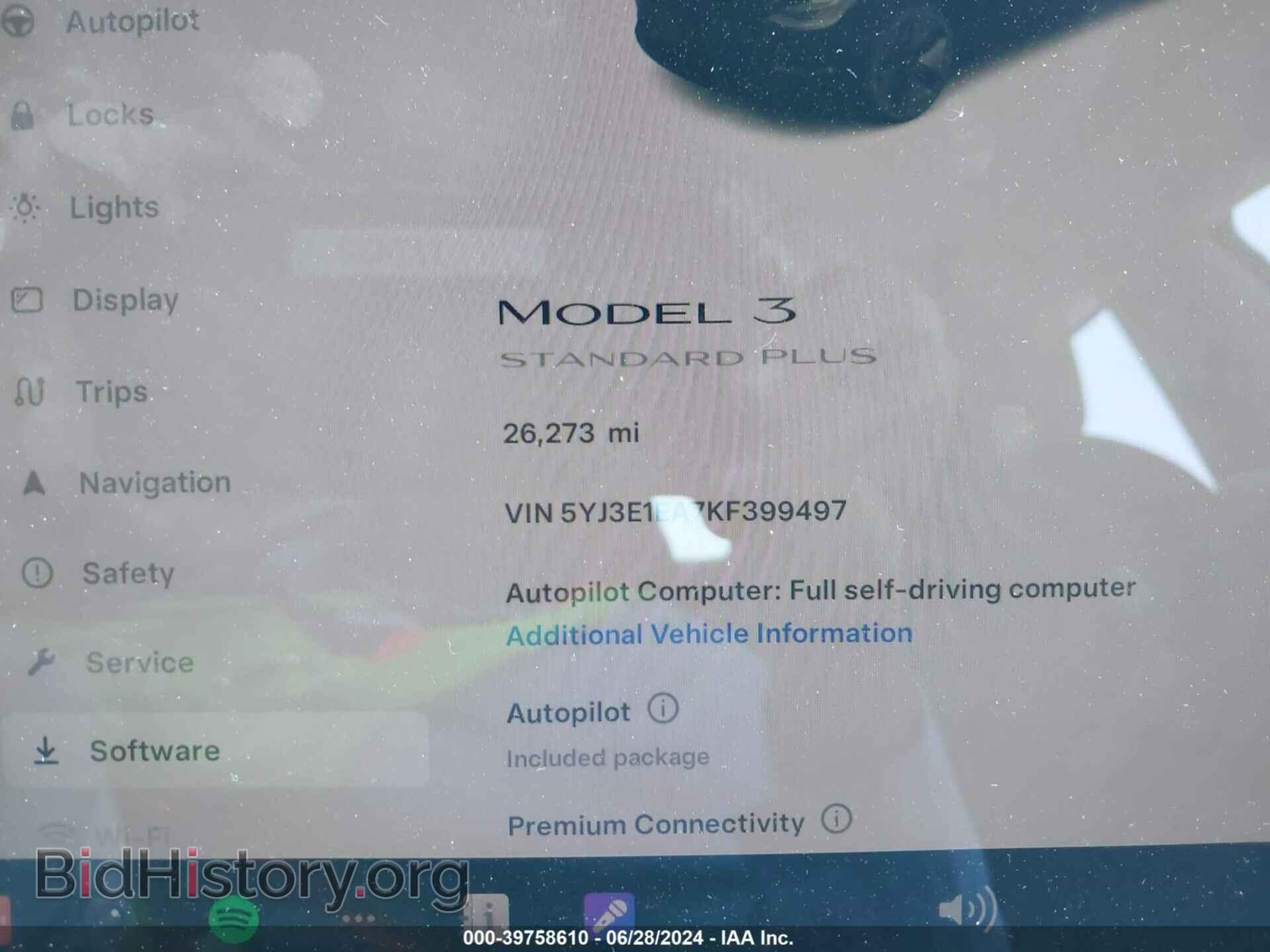 2019 TESLA MODEL 3 - VIN: 5YJ3E1EA7KF399497 - Фото 14