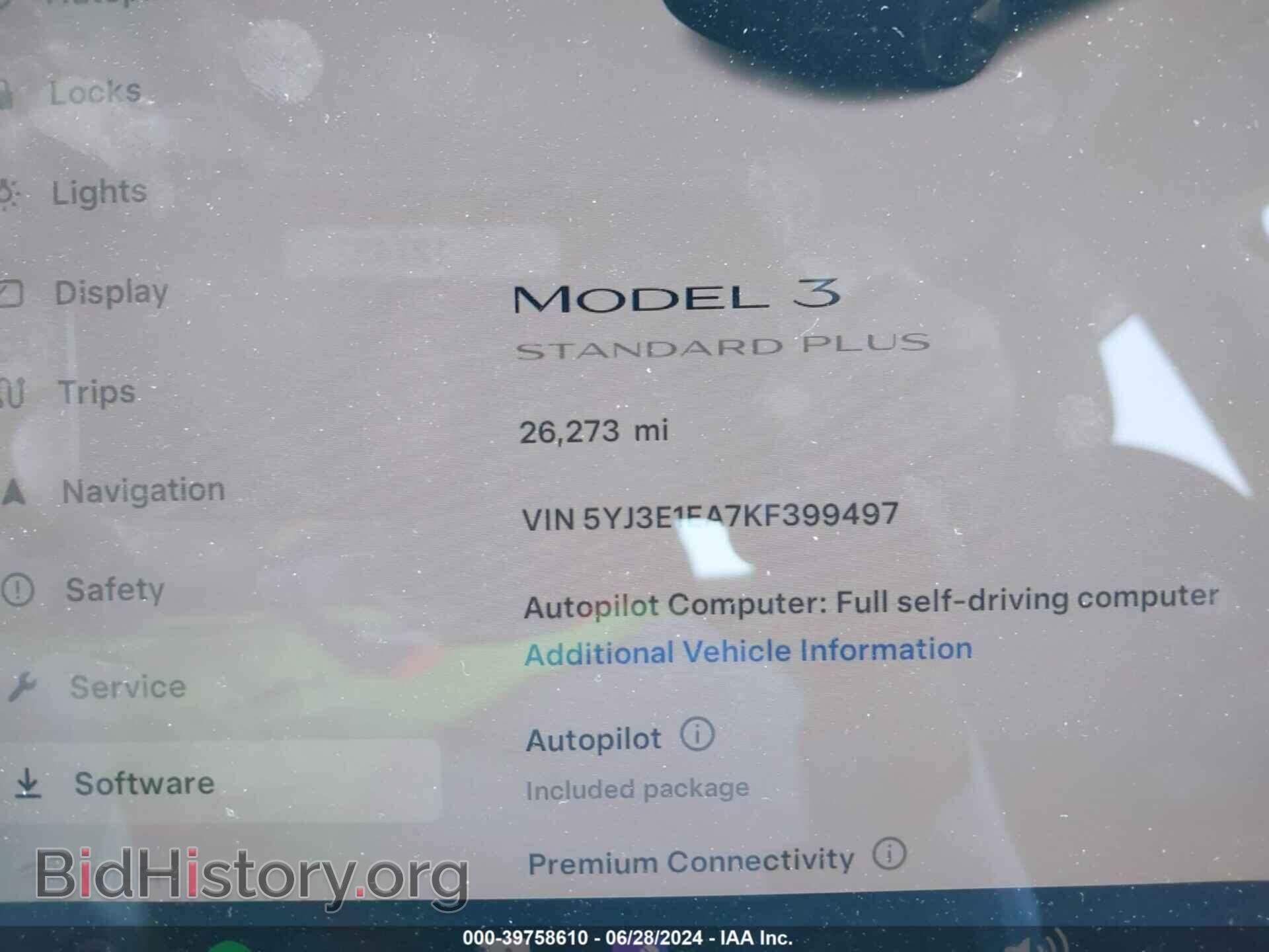 2019 TESLA MODEL 3 - VIN: 5YJ3E1EA7KF399497 - Фото 7