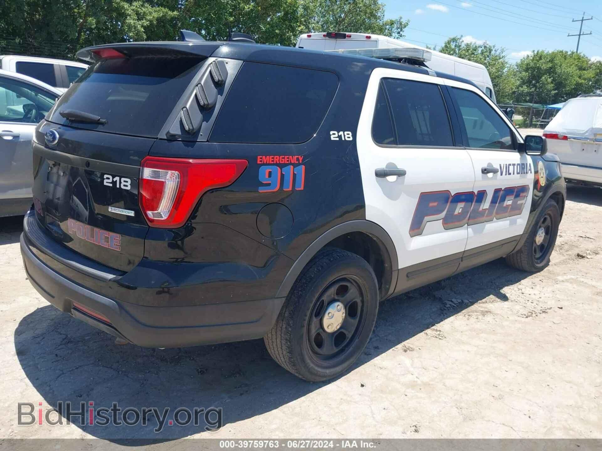 2018 FORD POLICE INTERCEPTOR UTILITY - VIN: 1FM5K8AT8JGB19085 - Фото 4