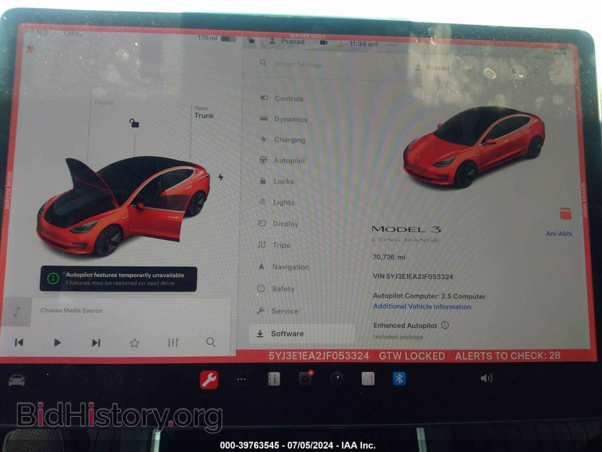 2018 TESLA MODEL 3 - VIN: 5YJ3E1EA2JF053324 - Фото 7