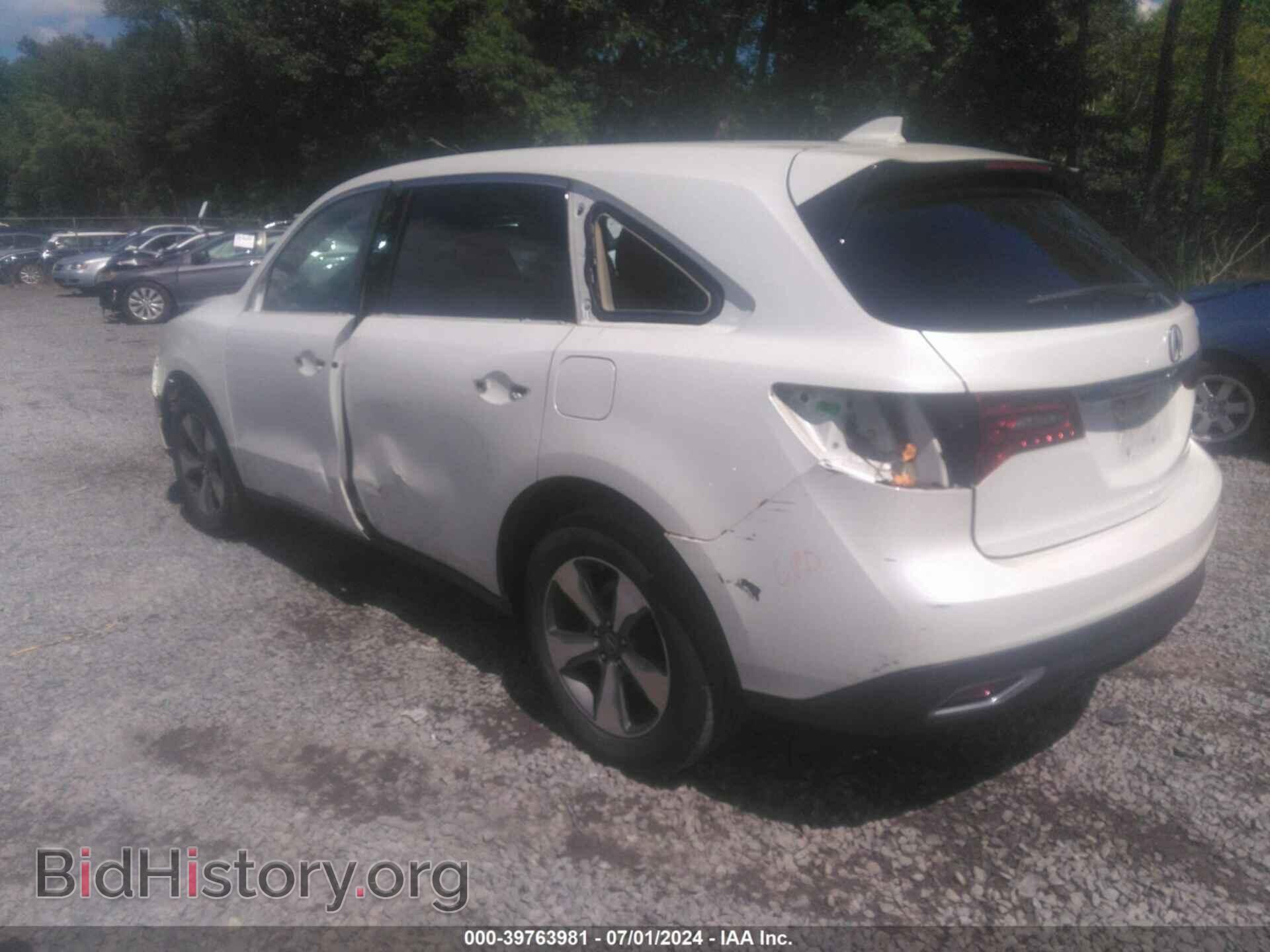 2014 ACURA MDX - VIN: 5FRYD4H22EB032184 - Photo 3