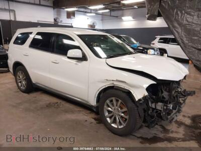 2016 Dodge DURANGO SXT, белый — VIN 1C4RDHAG8GC387198, IAAI