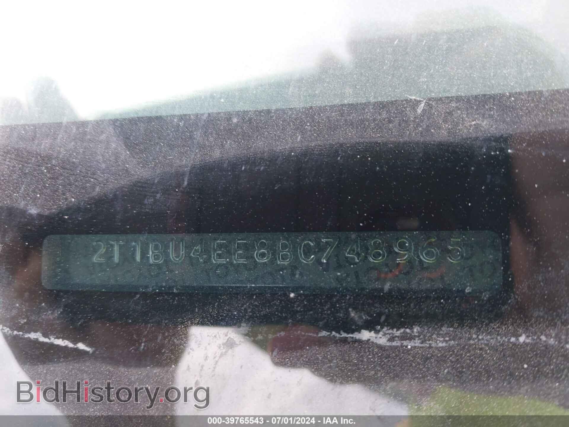 2011 TOYOTA COROLLA - VIN: 2T1BU4EE8BC748965 - Фото 9