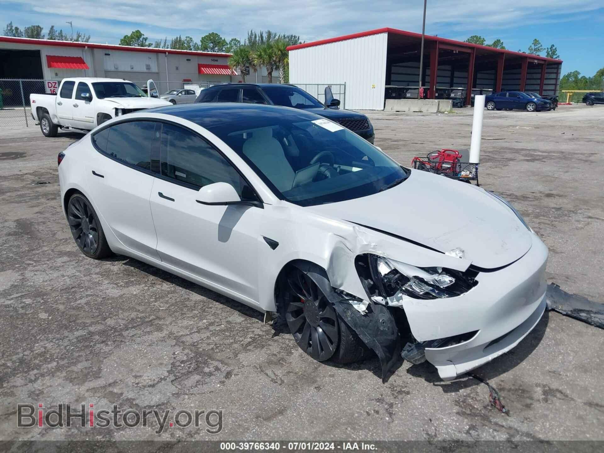 Photo 5YJ3E1EC6NF361619 - TESLA MODEL 3 2022