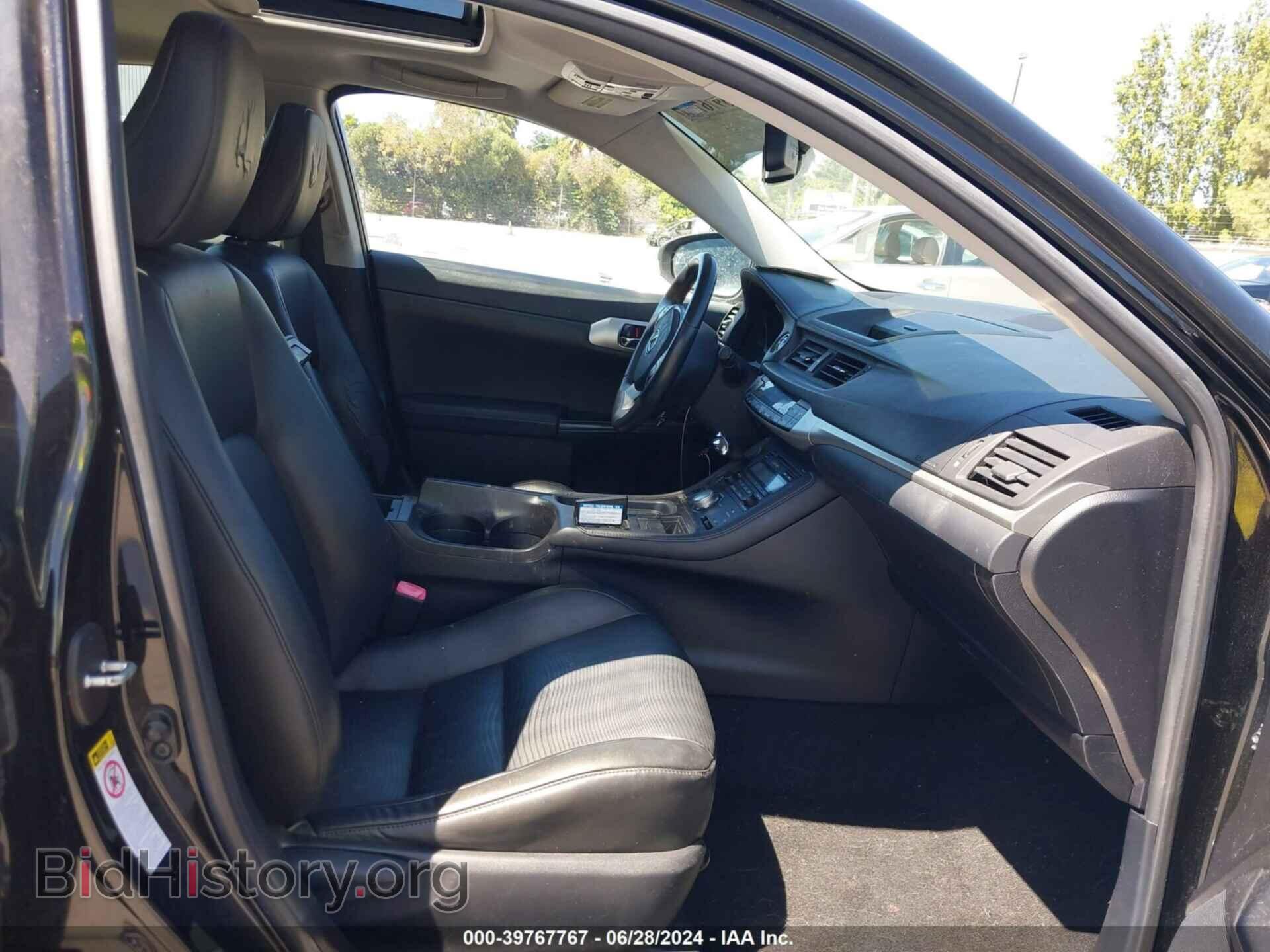 2012 LEXUS CT 200H - VIN: JTHKD5BH0C2065497 - Фото 5