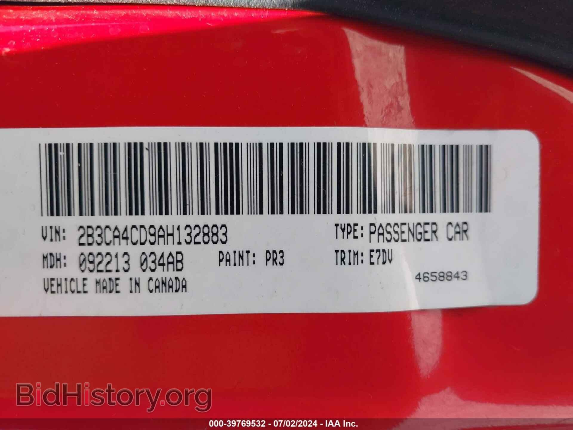 2010 DODGE CHARGER - VIN: 2B3CA4CD9AH132883 - Фото 9