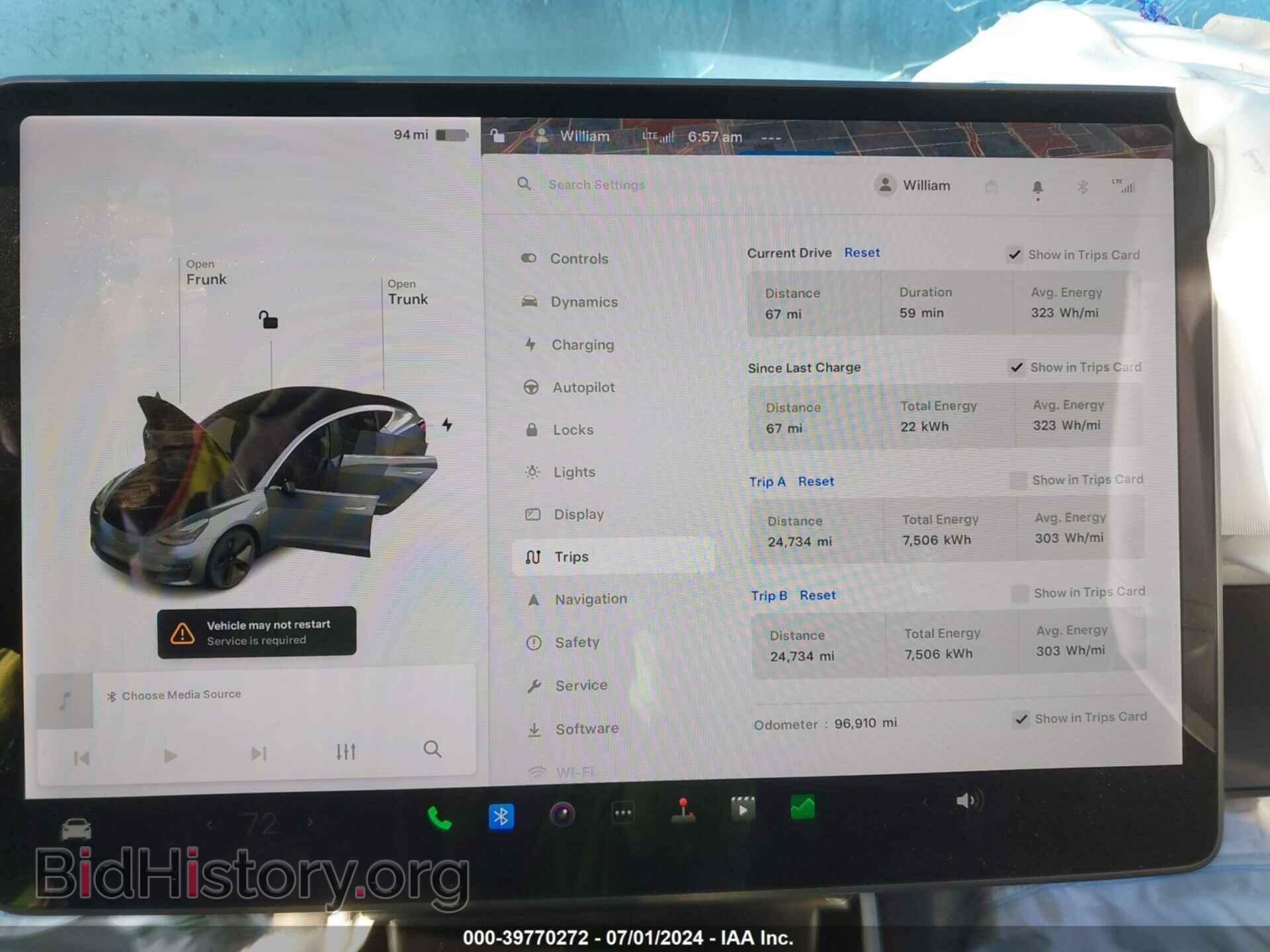 2018 TESLA MODEL 3 - VIN: 5YJ3E1EA1JF056893 - Фото 7