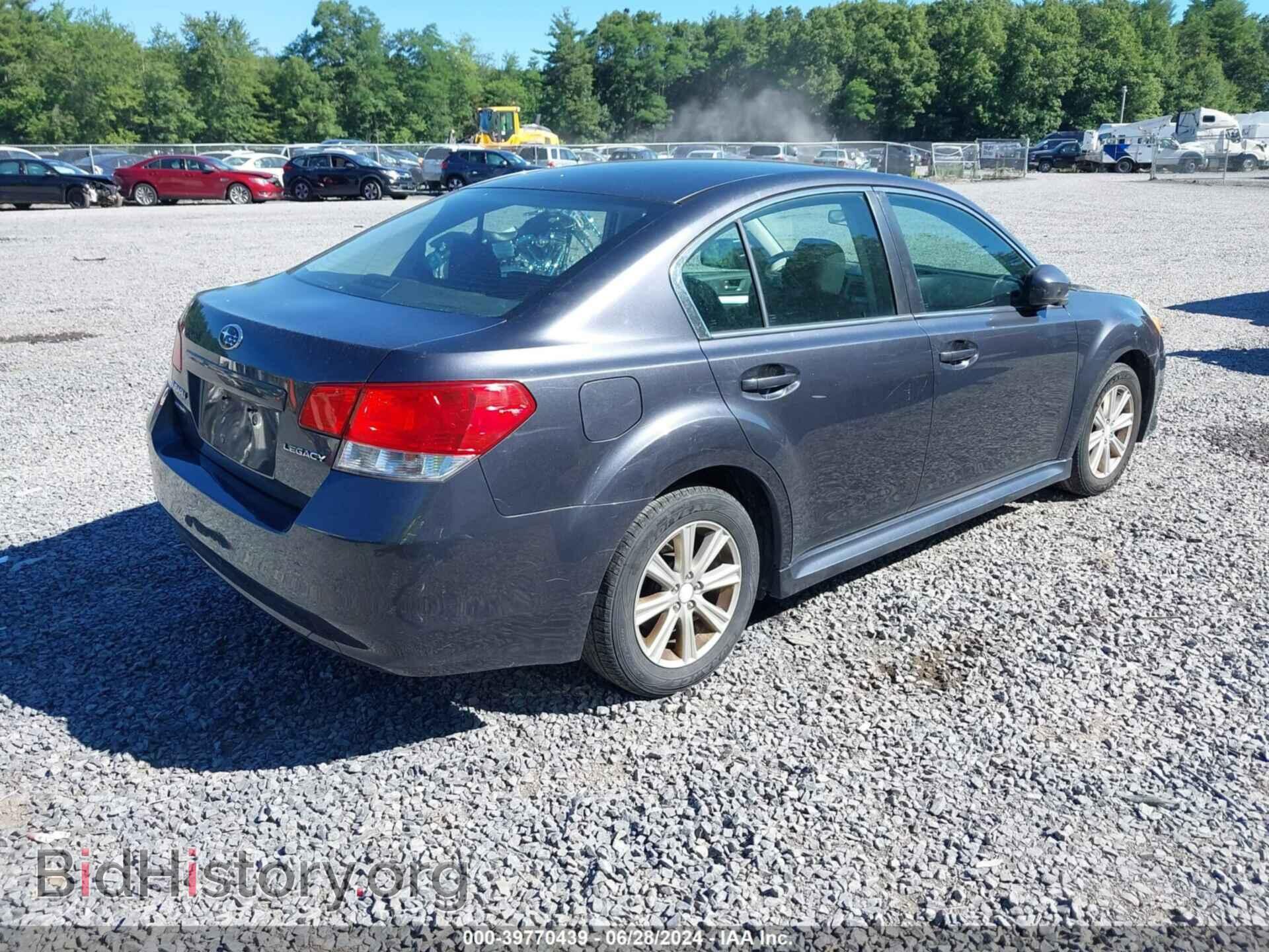2012 SUBARU LEGACY - VIN: 4S3BMAC64C1002819 - Фото 4