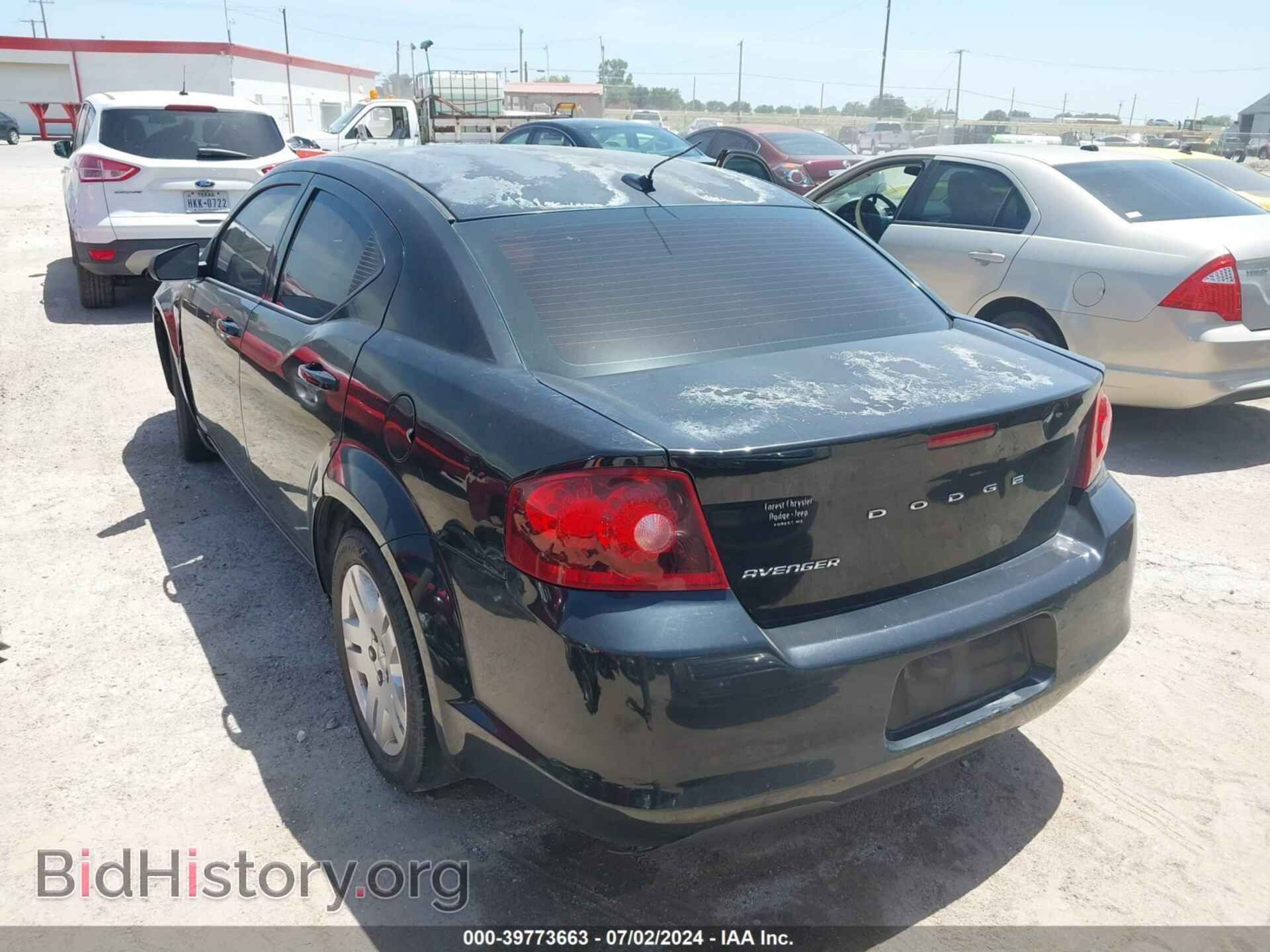 2012 DODGE AVENGER - VIN: 1C3CDZABXCN200787 - Фото 3