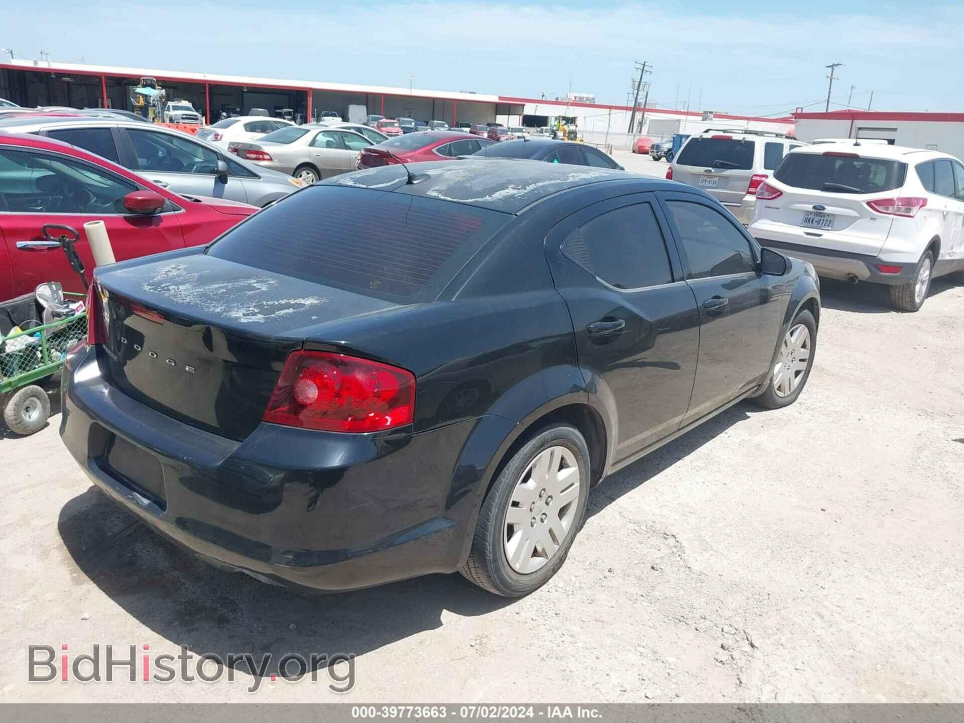 2012 DODGE AVENGER - VIN: 1C3CDZABXCN200787 - Фото 4