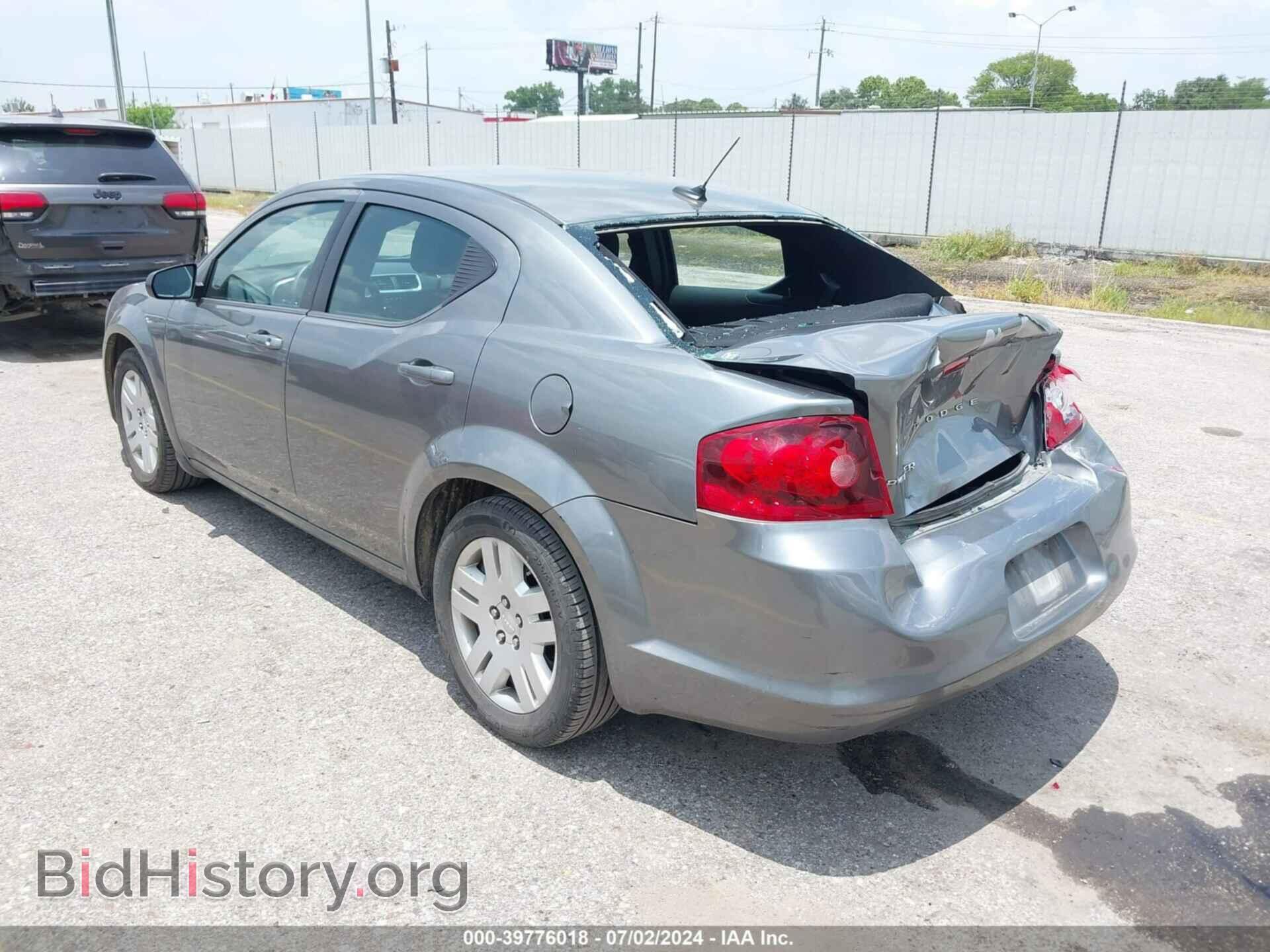 2012 DODGE AVENGER - VIN: 1C3CDZAB3CN206835 - Фото 3