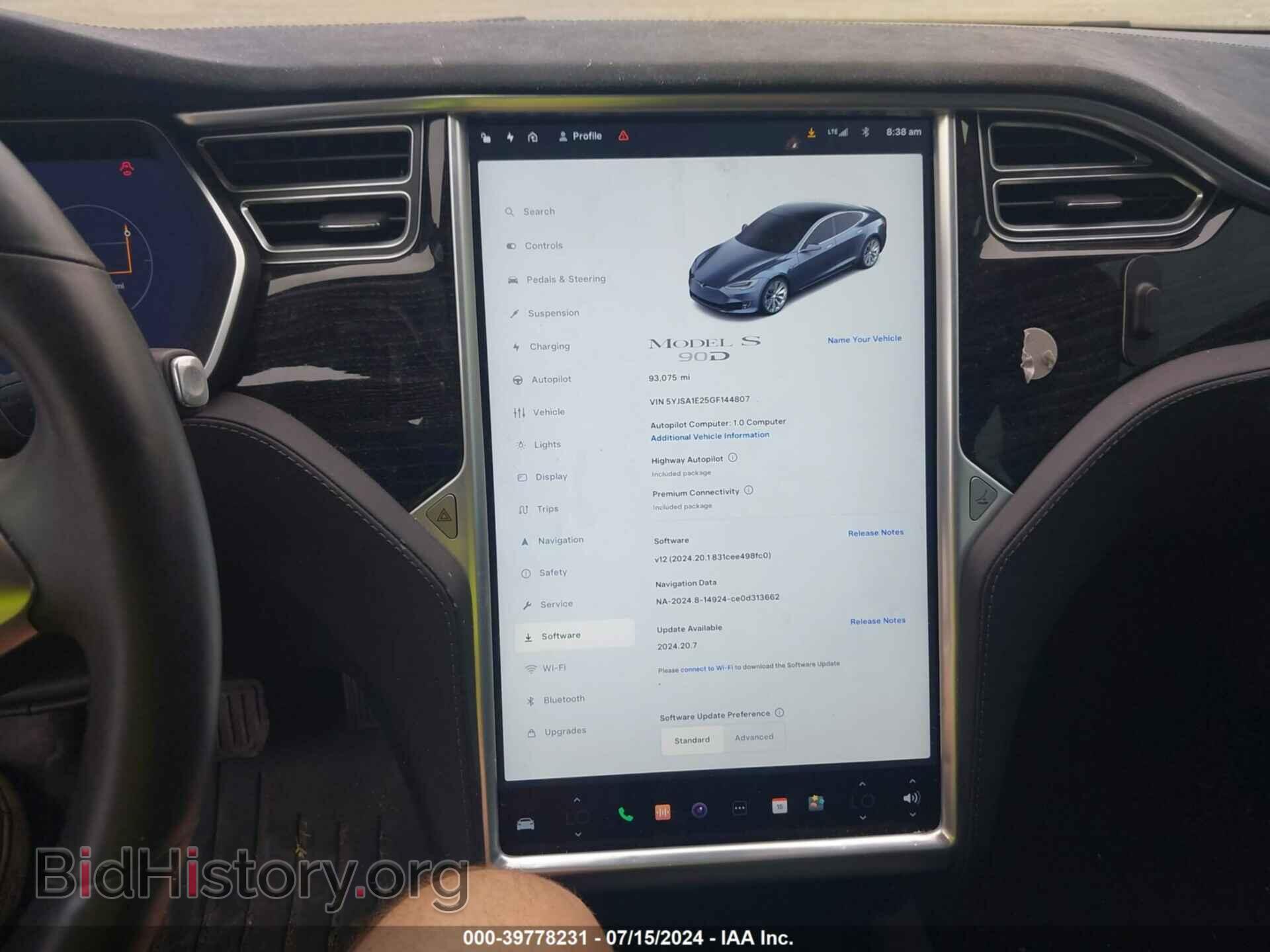 2016 TESLA MODEL S - VIN: 5YJSA1E25GF144807 - Photo 19