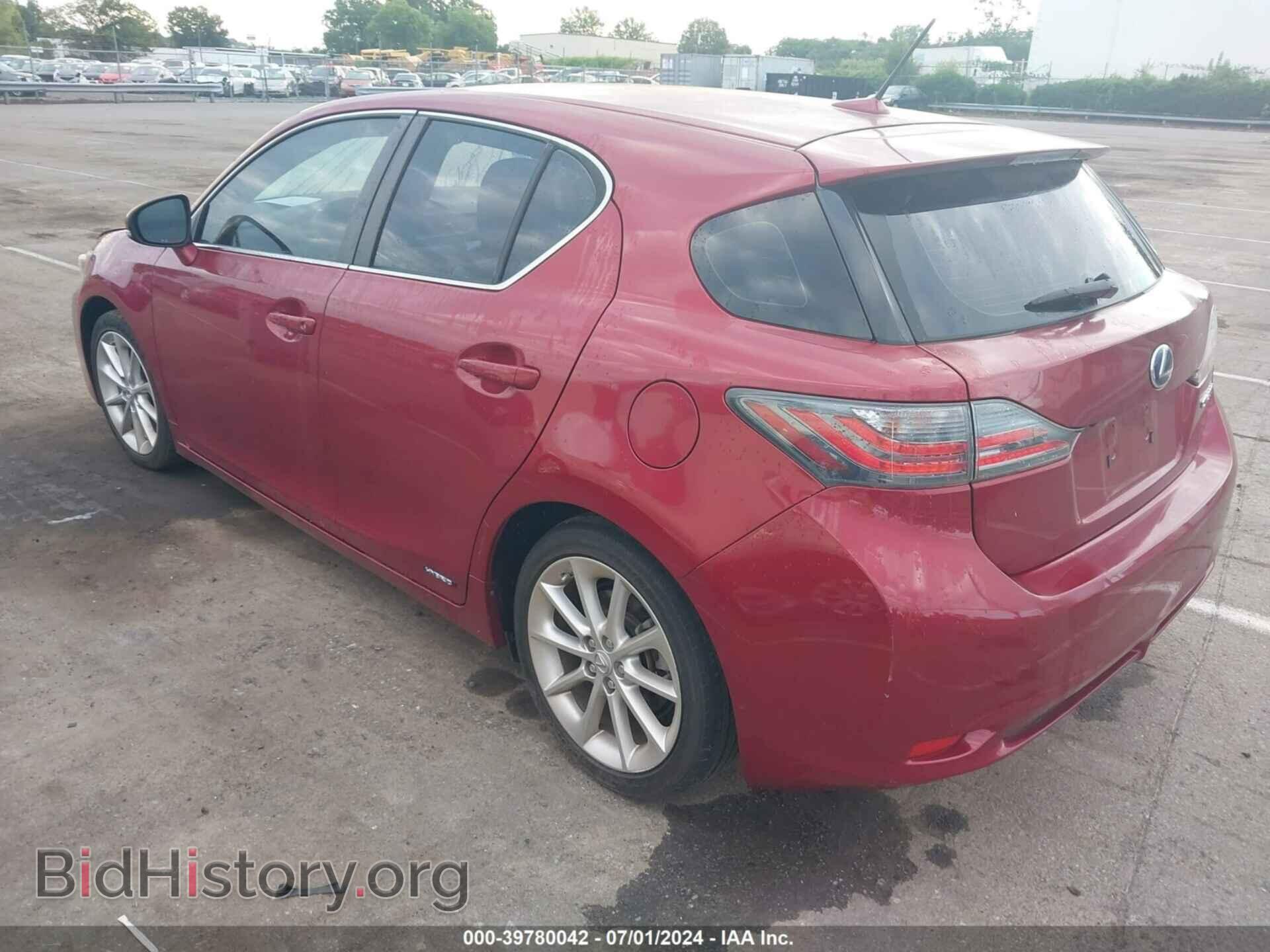 2011 LEXUS CT 200H - VIN: JTHKD5BH6B2040649 - Фото 3