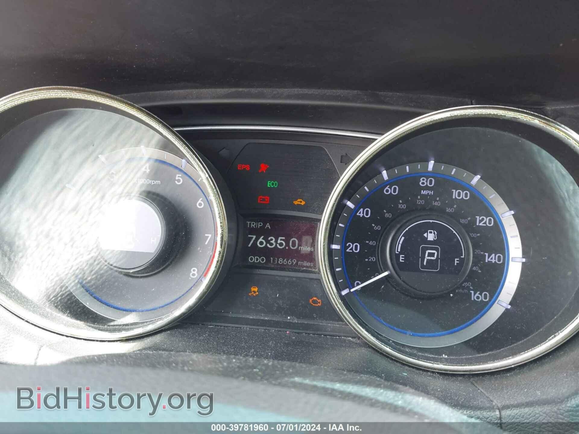 2012 HYUNDAI SONATA - VIN: 5NPEC4AC6CH438963 - Фото 7