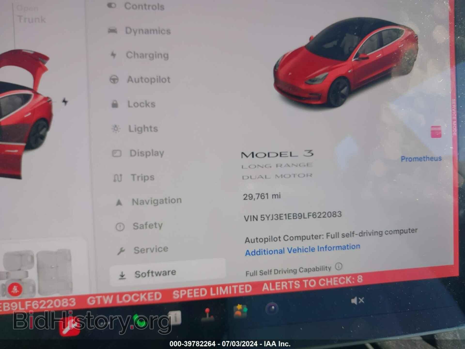 2020 TESLA MODEL 3 - VIN: 5YJ3E1EB9LF622083 - Фото 7