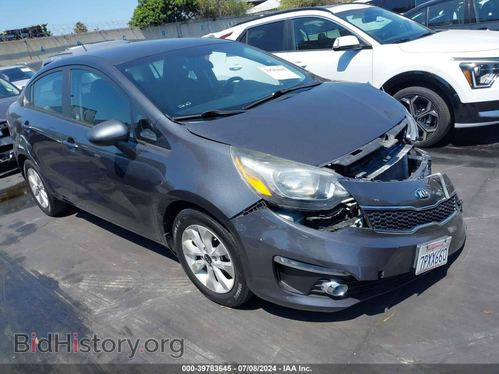 Фотография KNADN4A34G6600527 - KIA RIO 2016