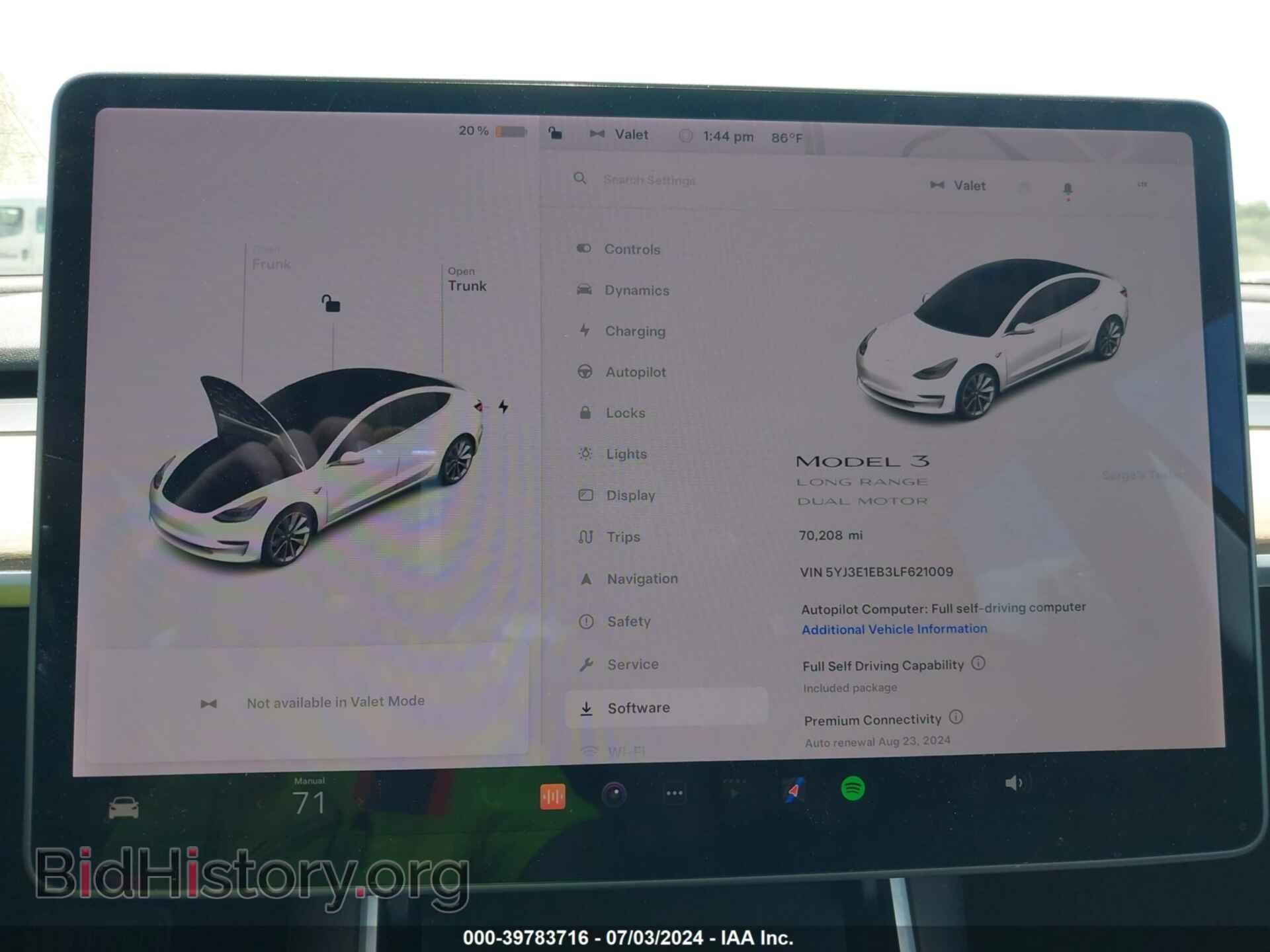 2020 TESLA MODEL 3 - VIN: 5YJ3E1EB3LF621009 - Фото 7