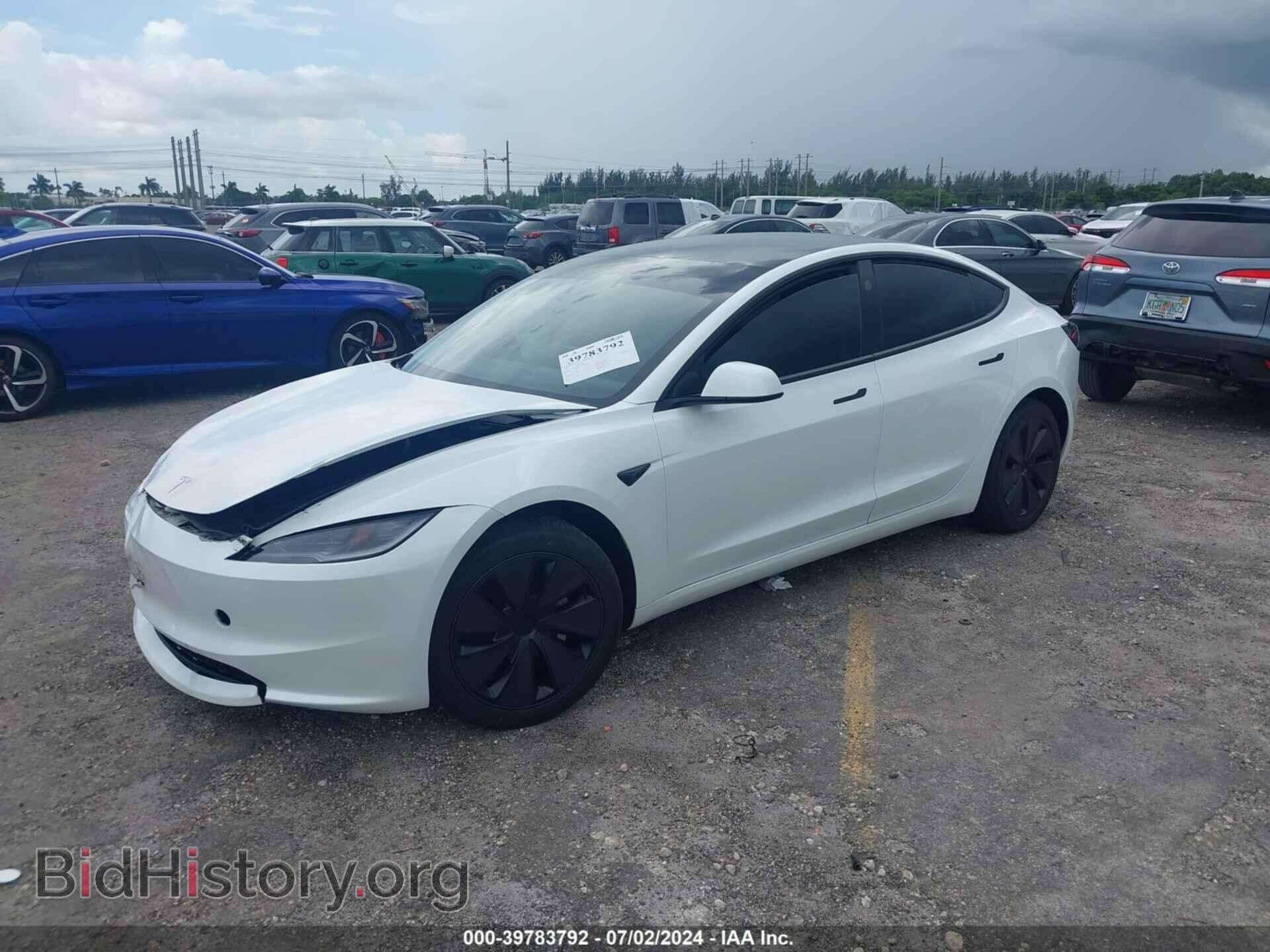 2024 TESLA MODEL 3 - VIN: 5YJ3E1EA1RF756831 - Photo 2