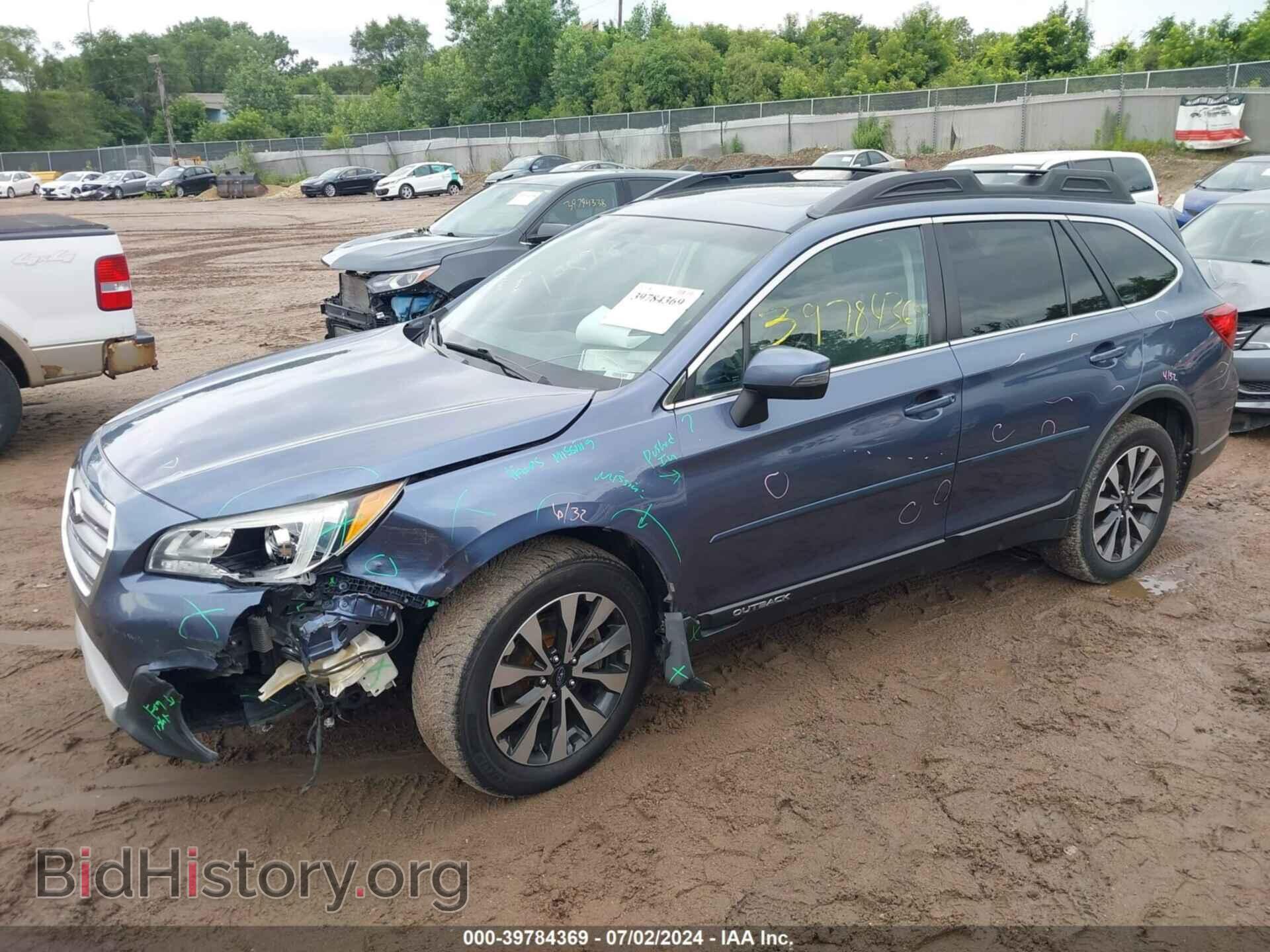 2015 SUBARU OUTBACK - VIN: 4S4BSELC8F3213755 - Фото 2