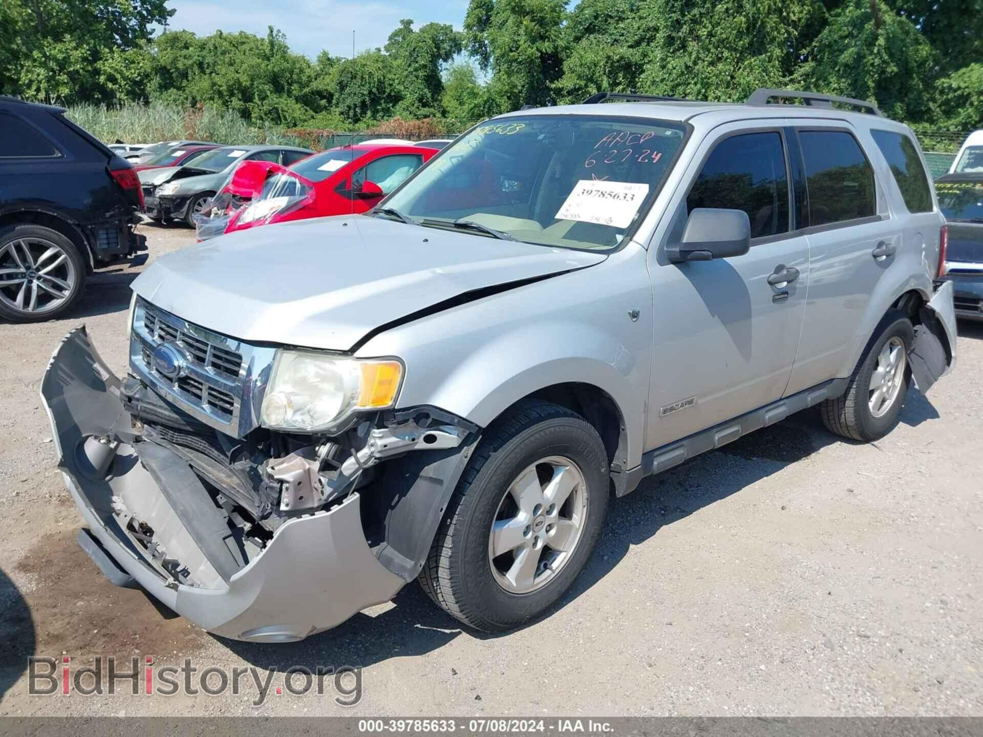 2008 FORD ESCAPE - VIN: 1FMCU93108KB14456 - Фото 2