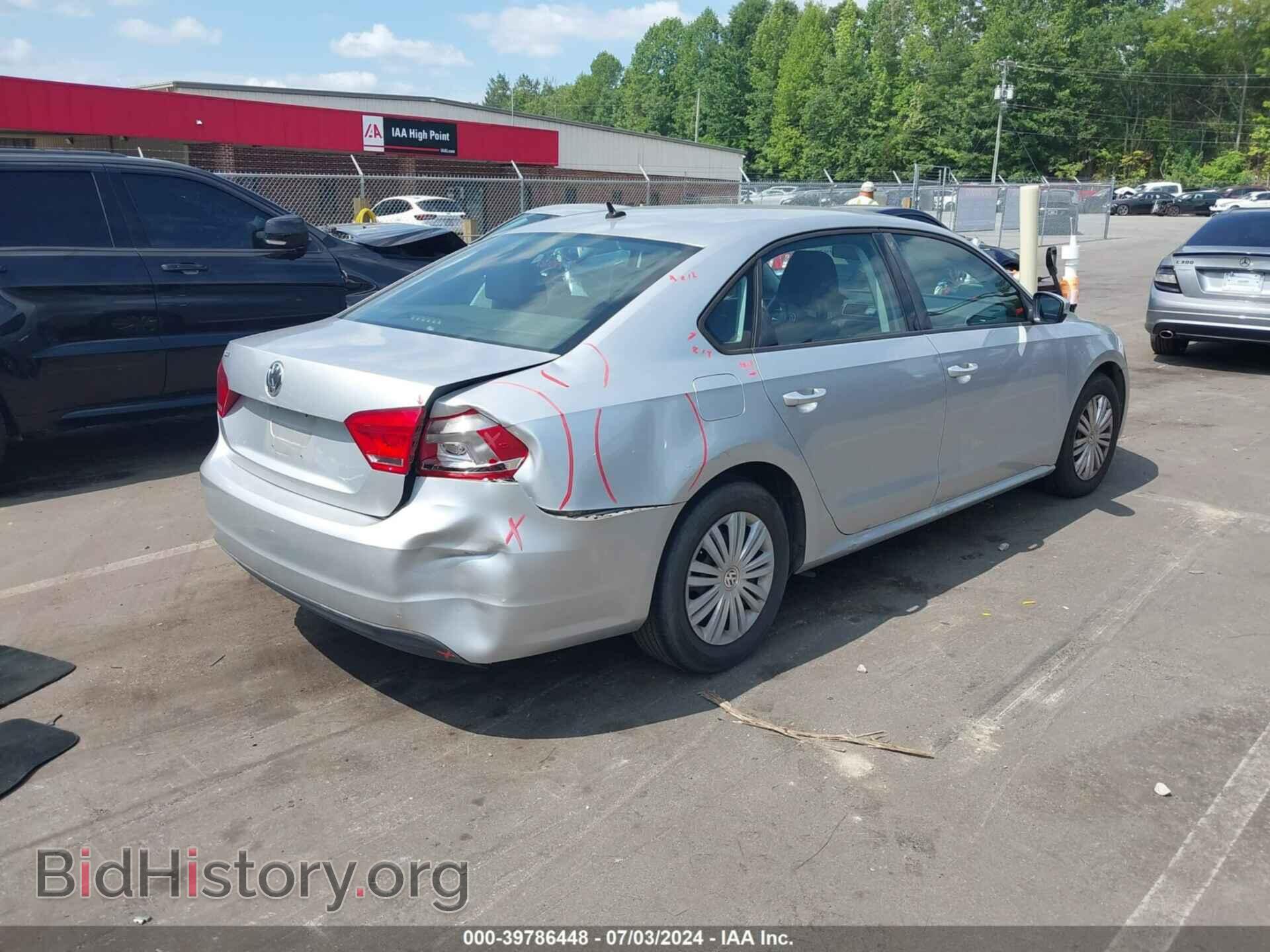 2014 VOLKSWAGEN PASSAT - VIN: 1VWAP7A33EC008839 - Фото 4