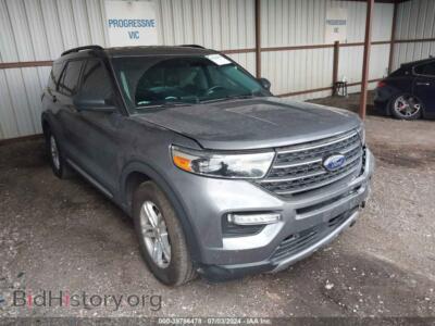 2021 Ford EXPLORER XLT, silver — VIN 1FMSK7DH8MGB01839, IAAI