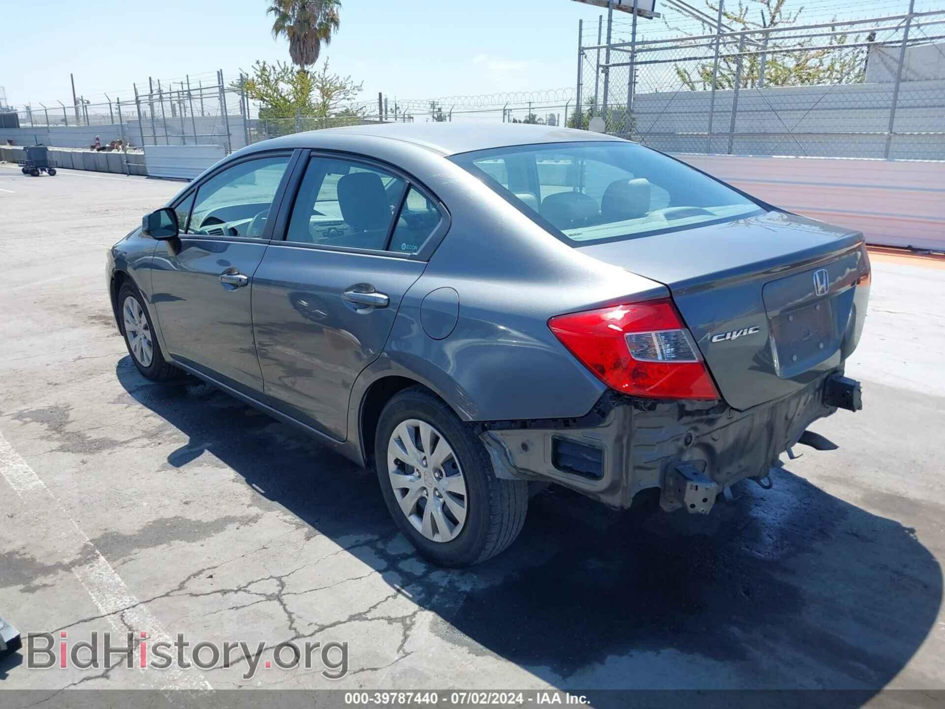 2012 HONDA CIVIC - VIN: 2HGFB2F54CH318837 - Фото 3