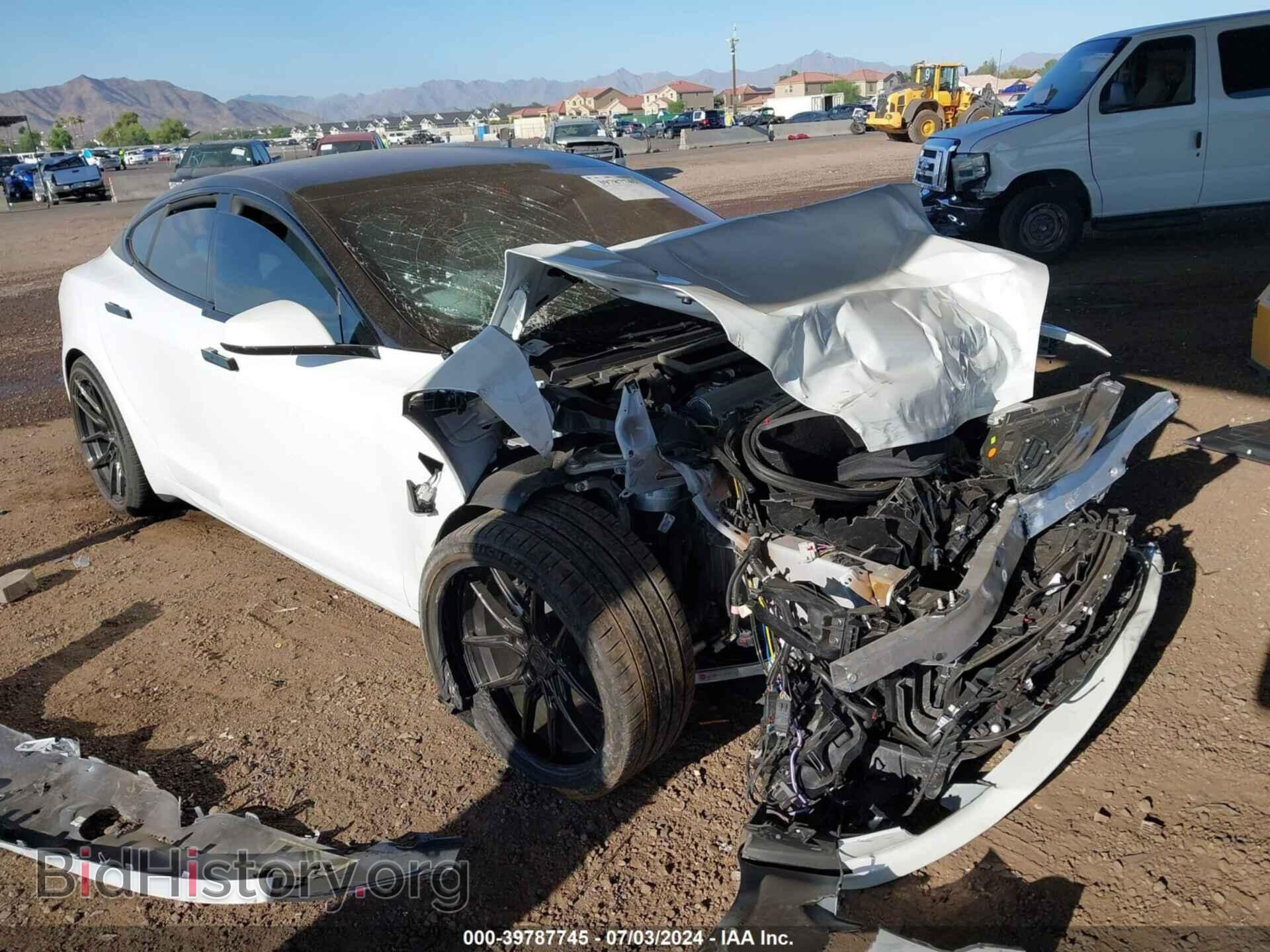 Photo 5YJSA1E63MF450922 - TESLA MODEL S 2021