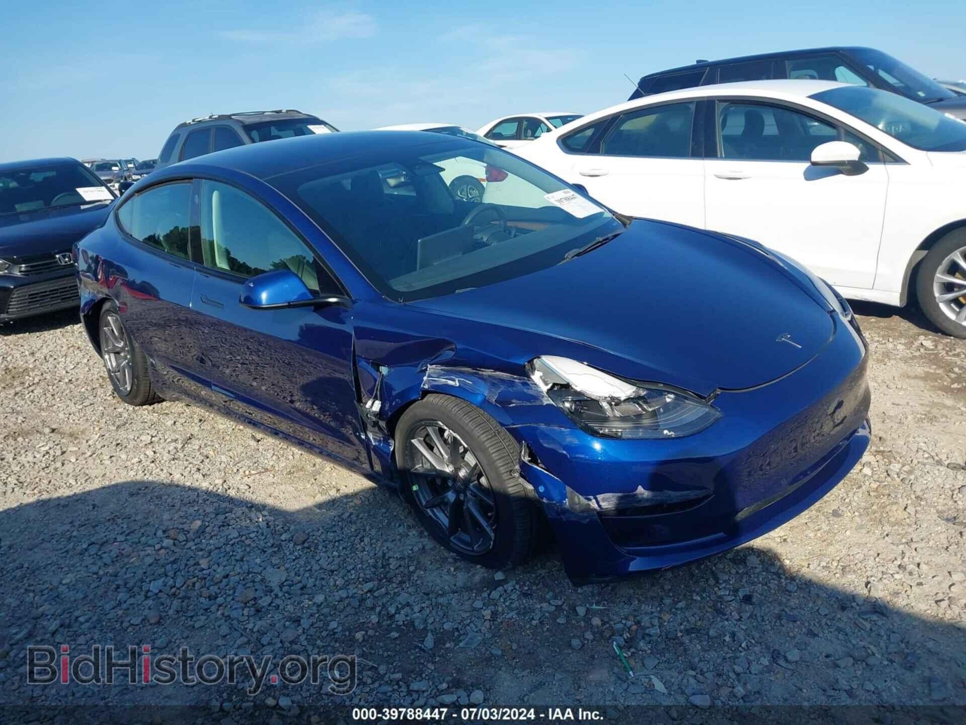 Фотография 5YJ3E1EB1NF180709 - TESLA MODEL 3 2022