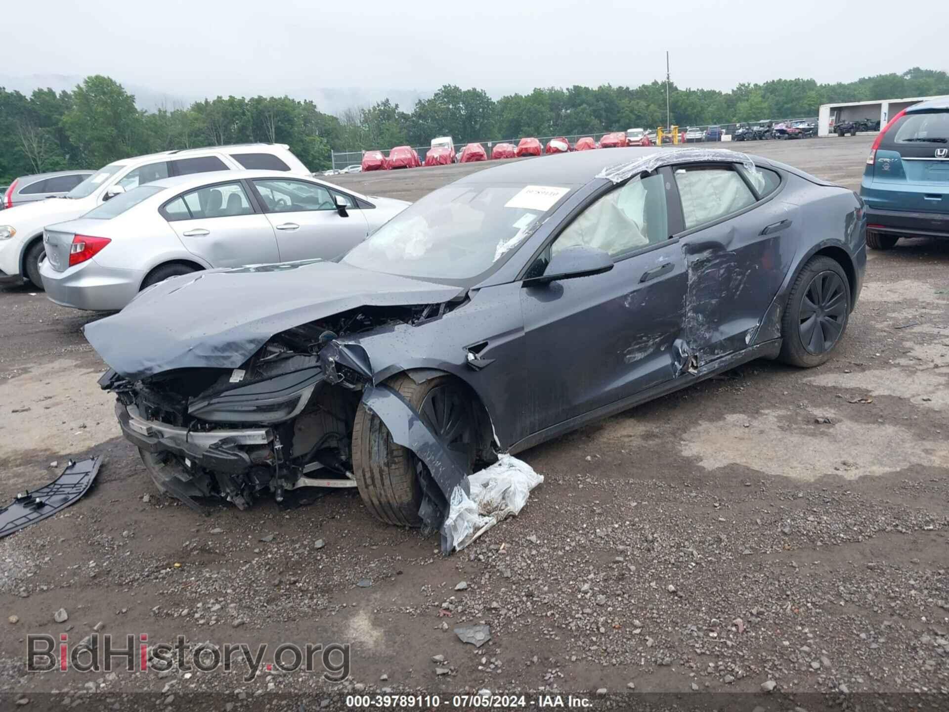 2022 TESLA MODEL S - VIN: 5YJSA1E54NF490340 - Фото 2